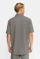 Revolution Jaquard Short-sleeved Cuban Shirt Short-sleeve shirts Black