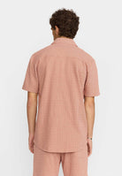 Revolution Jaquard Short-sleeved Cuban Shirt Short-sleeve shirts Orange