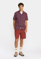 Revolution Jaquard Short-sleeved Cuban Shirt Short-sleeve shirts Navy