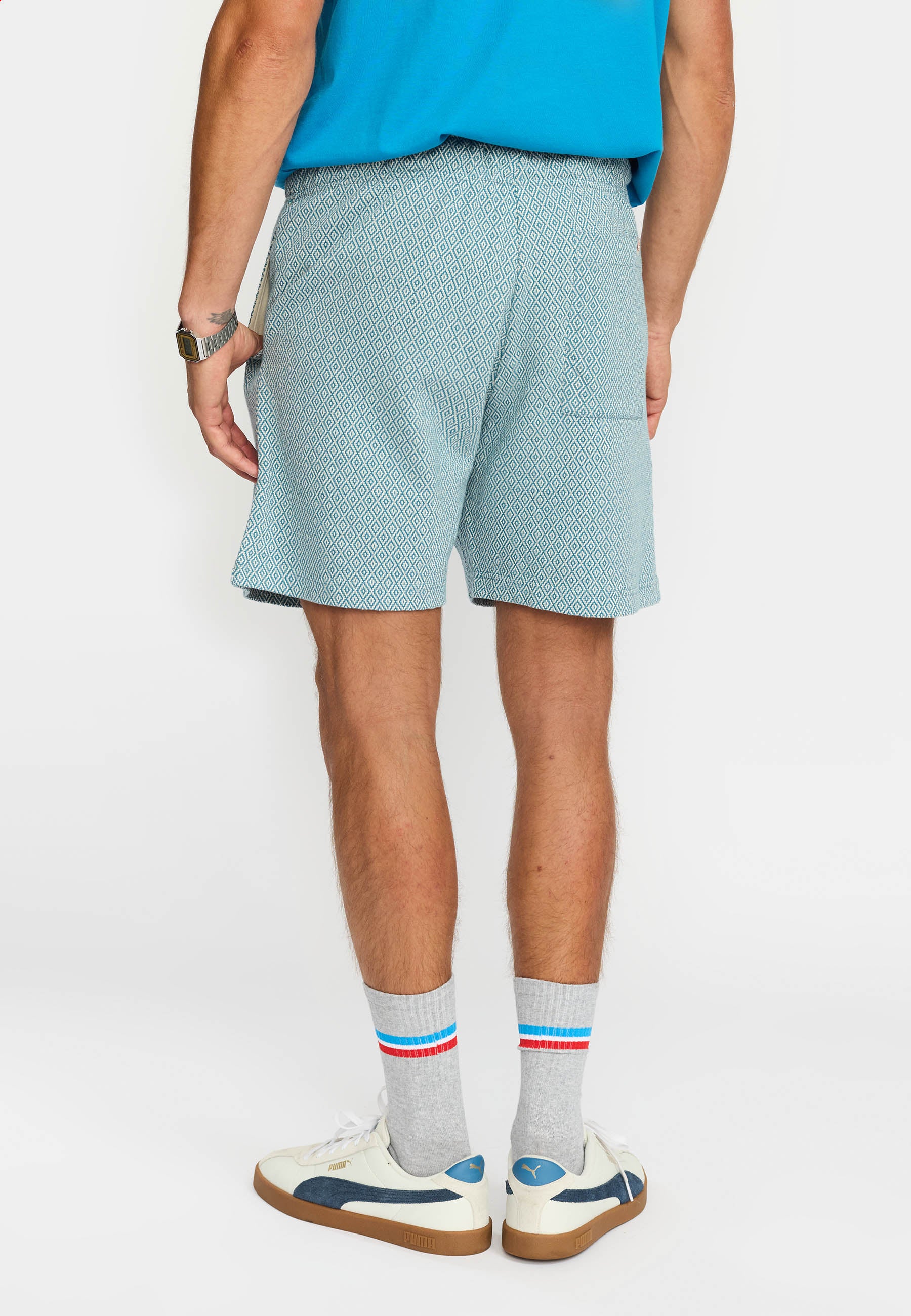 Revolution Jaquard Shorts Shorts Dustblue