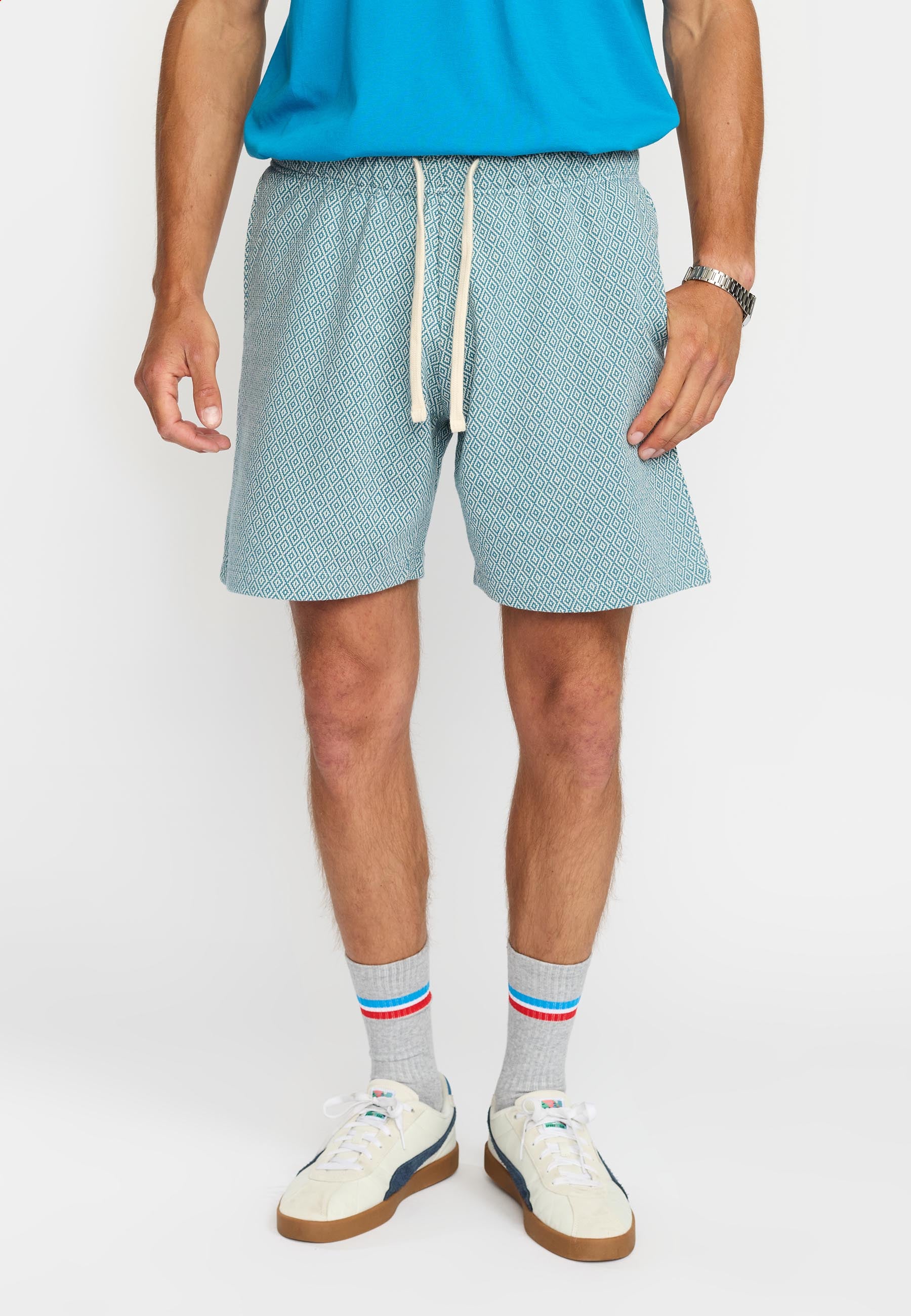 Revolution Jaquard Shorts Shorts Dustblue