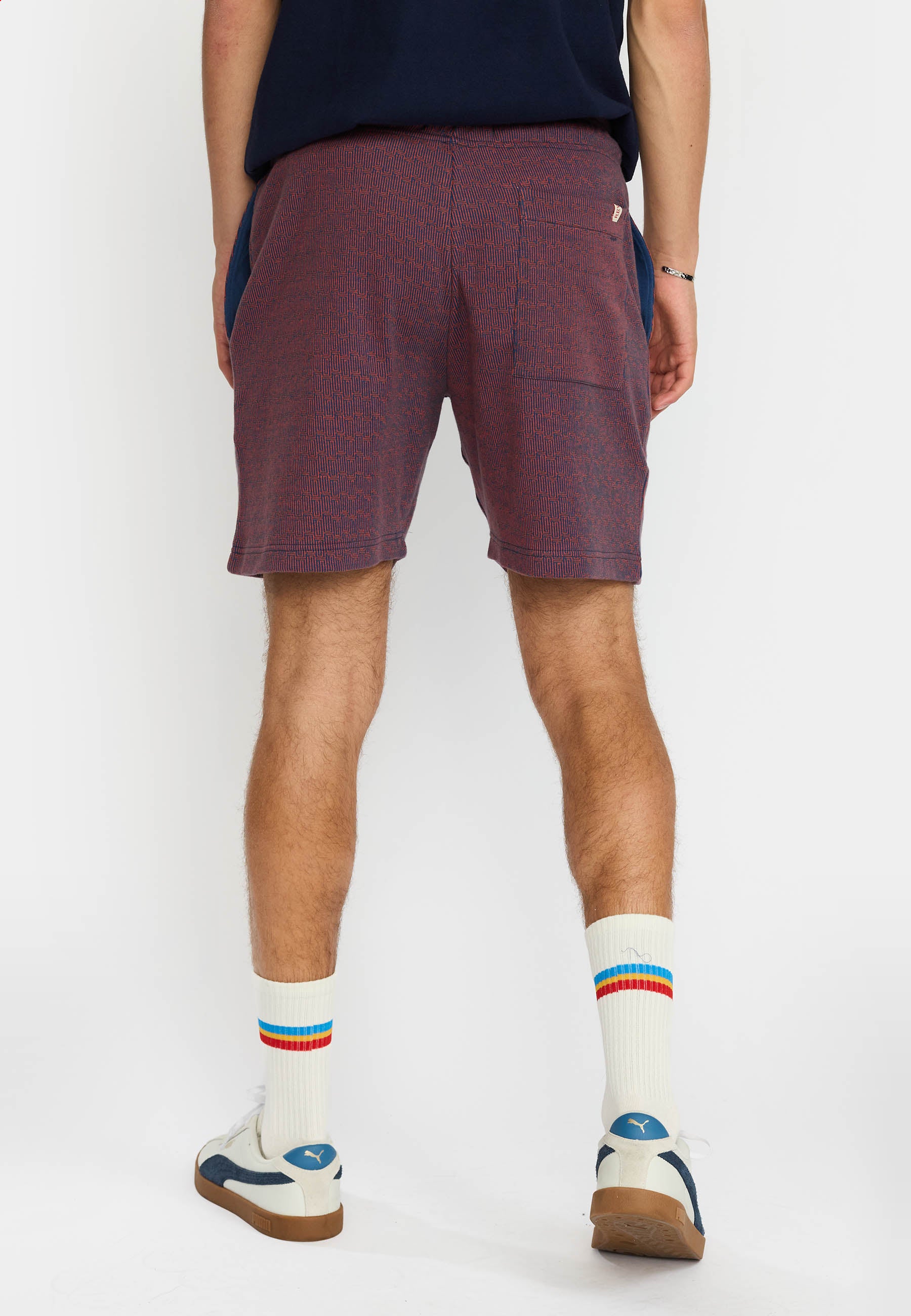 Revolution Jaquard Shorts Shorts Navy