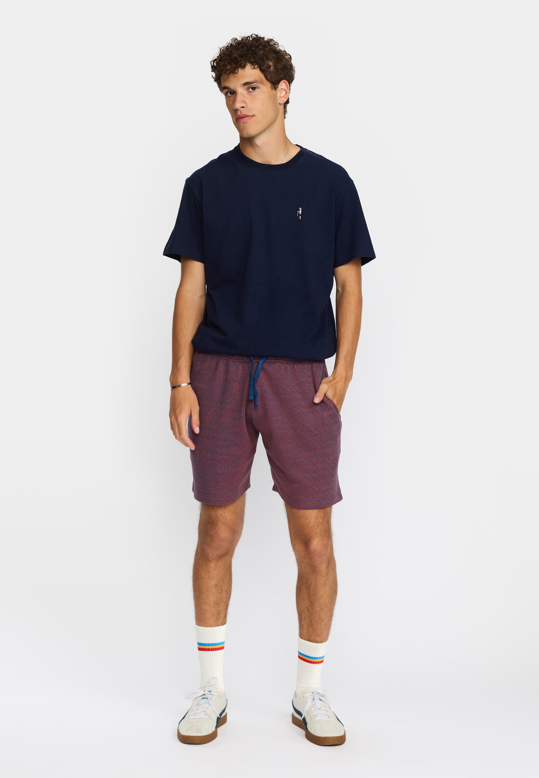 Revolution Jaquard Shorts Shorts Navy