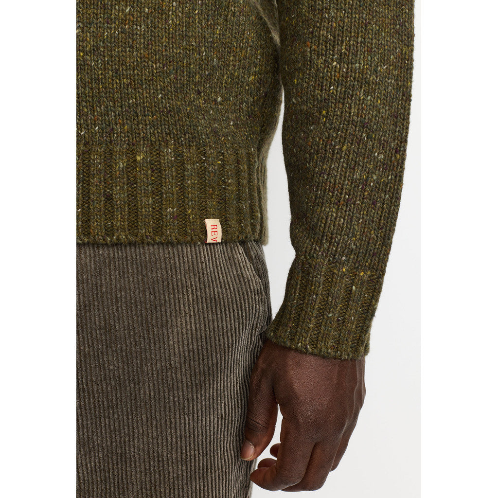 Revolution Knit Cardigan Knitwear Army