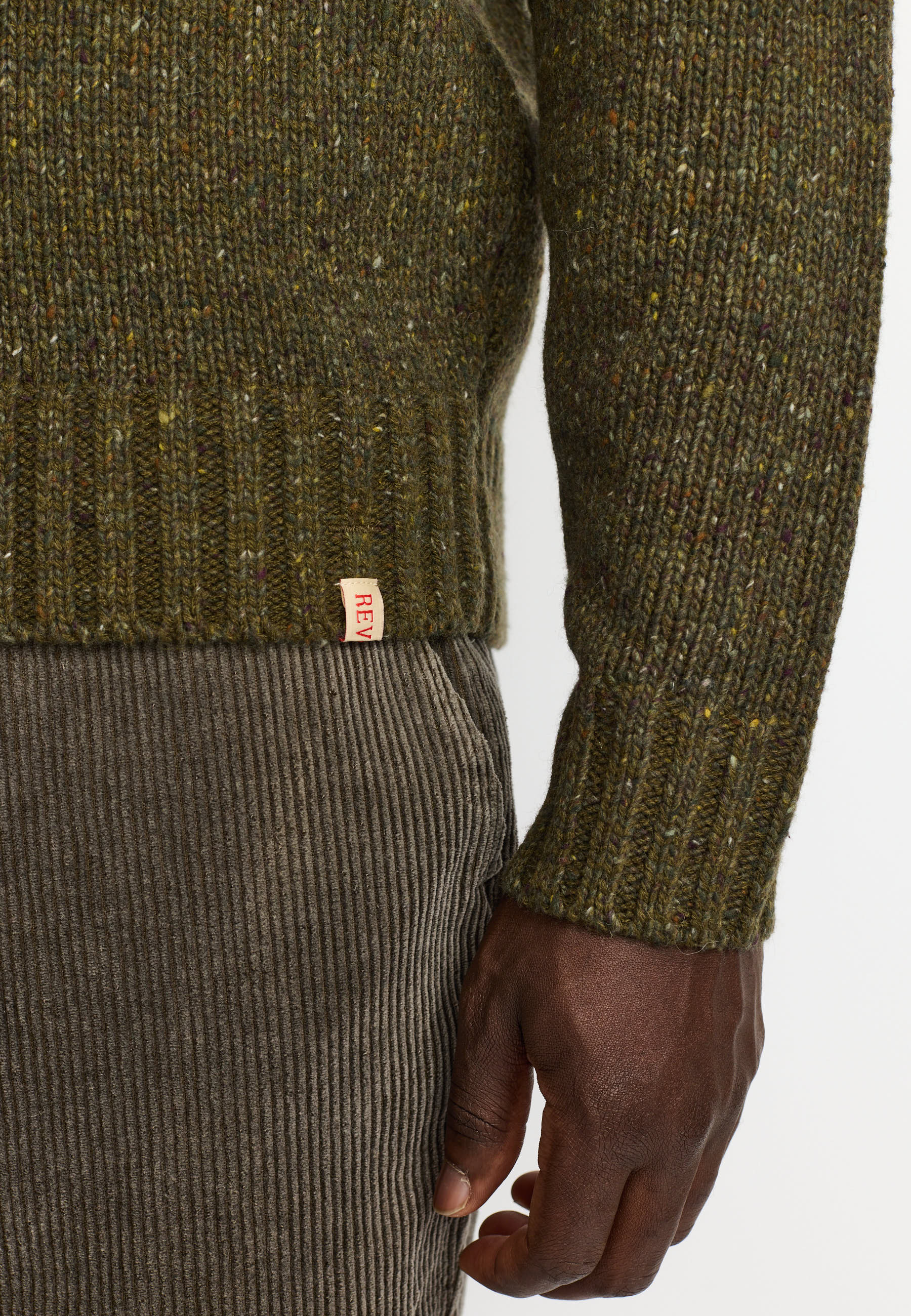 Revolution Knit Cardigan Knitwear Army