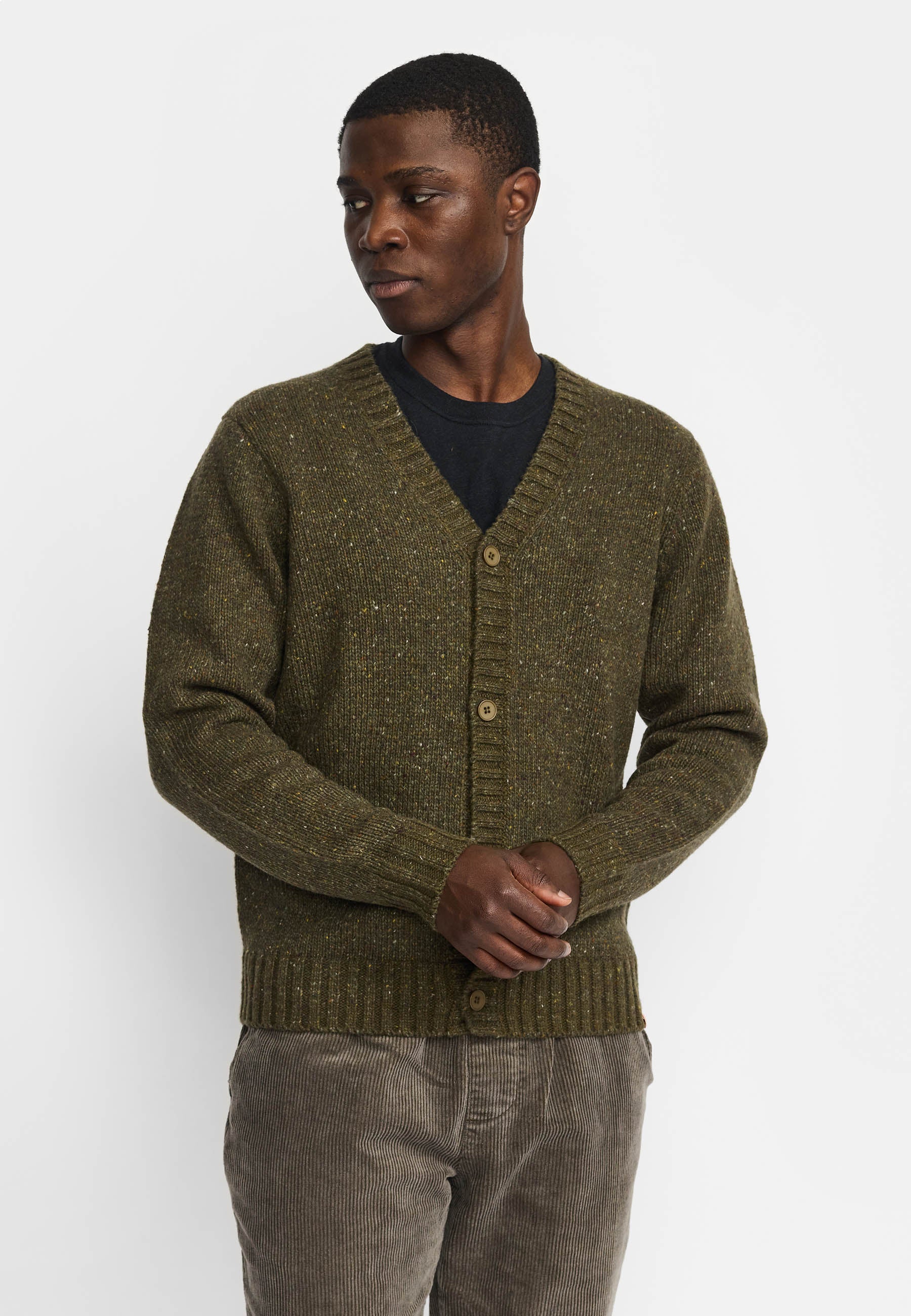 Revolution Knit Cardigan Knitwear Army