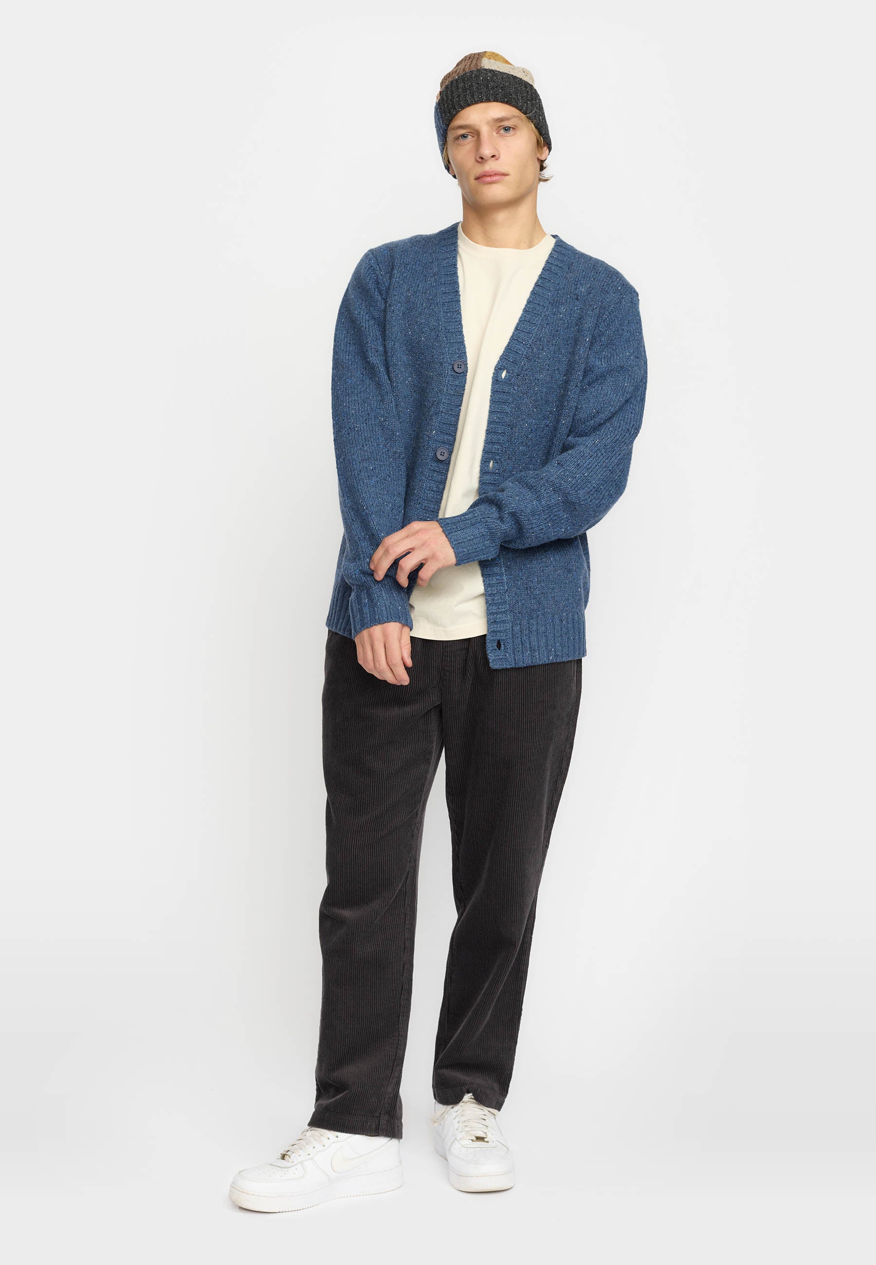 Revolution Knit Cardigan Knitwear Blue