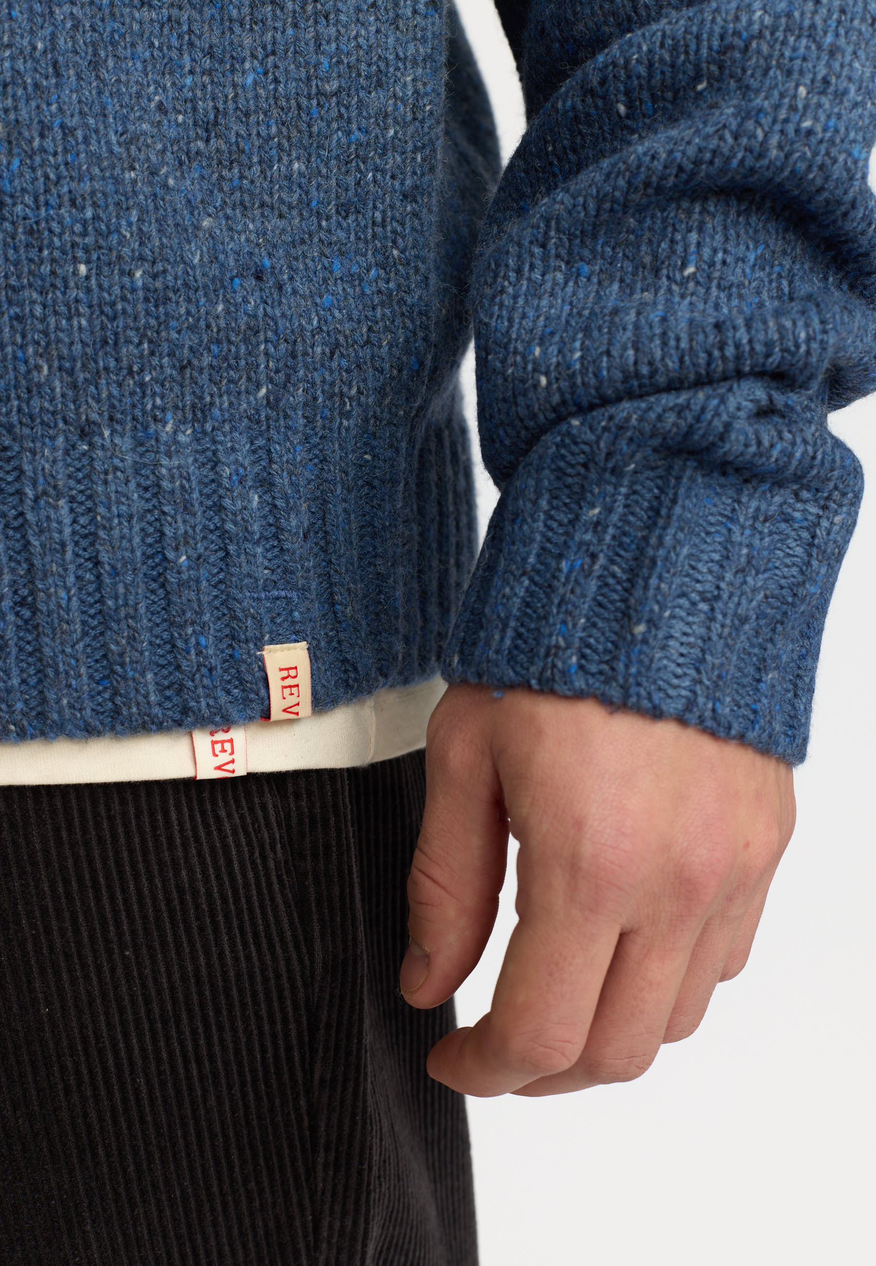 Revolution Knit Cardigan Knitwear Blue