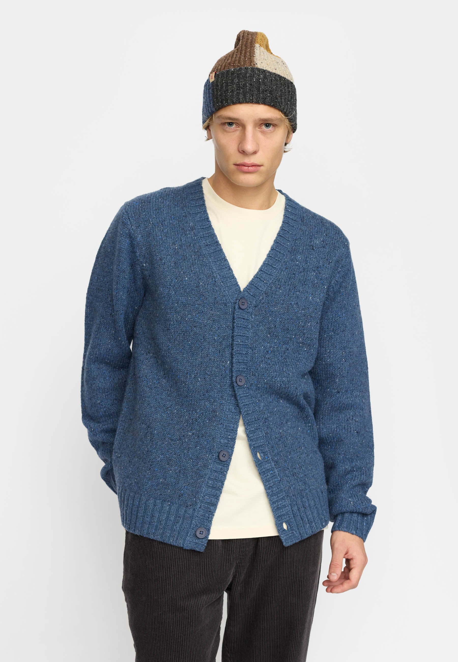 Revolution Knit Cardigan Knitwear Blue
