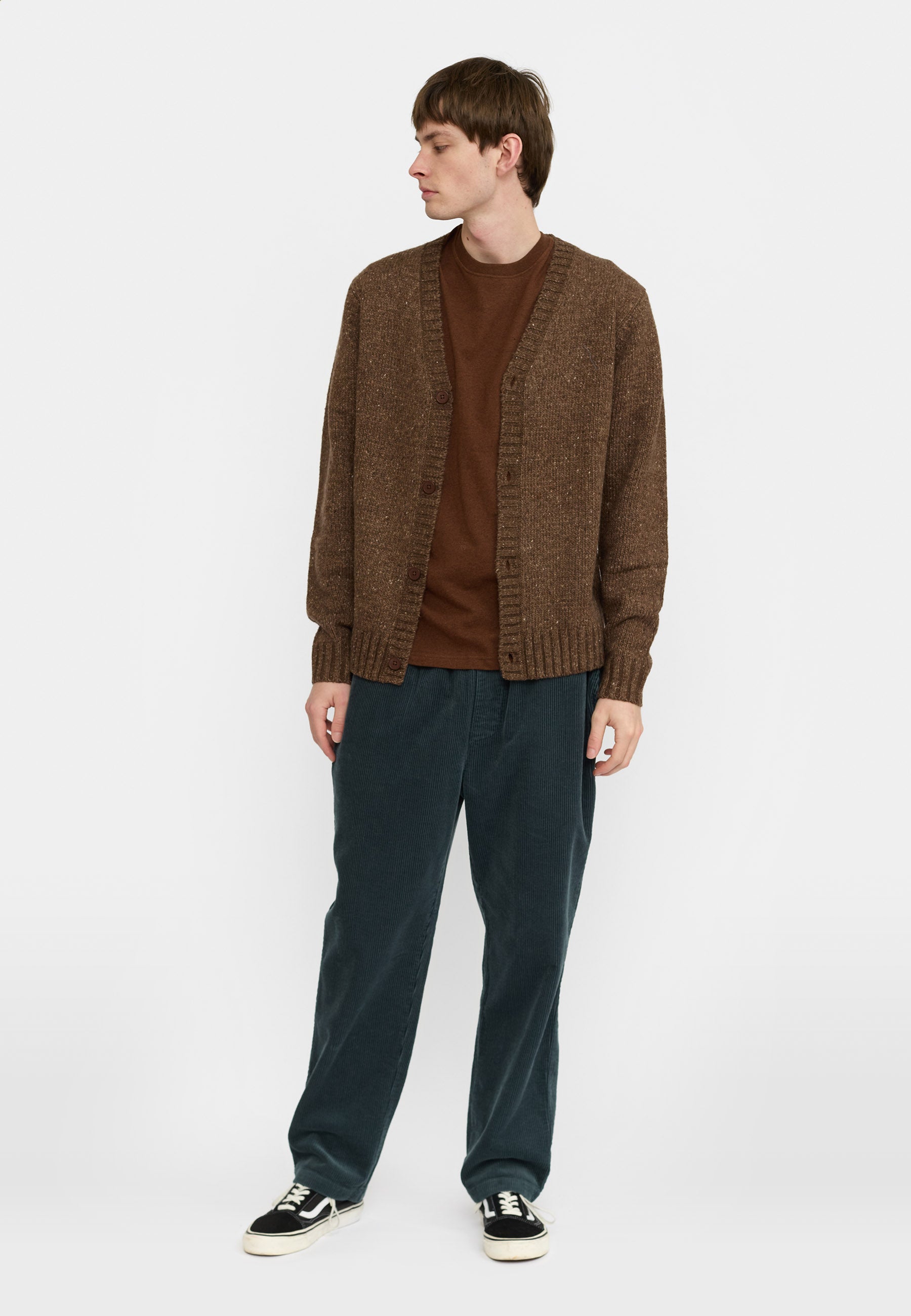Revolution Knit Cardigan Knitwear Brown