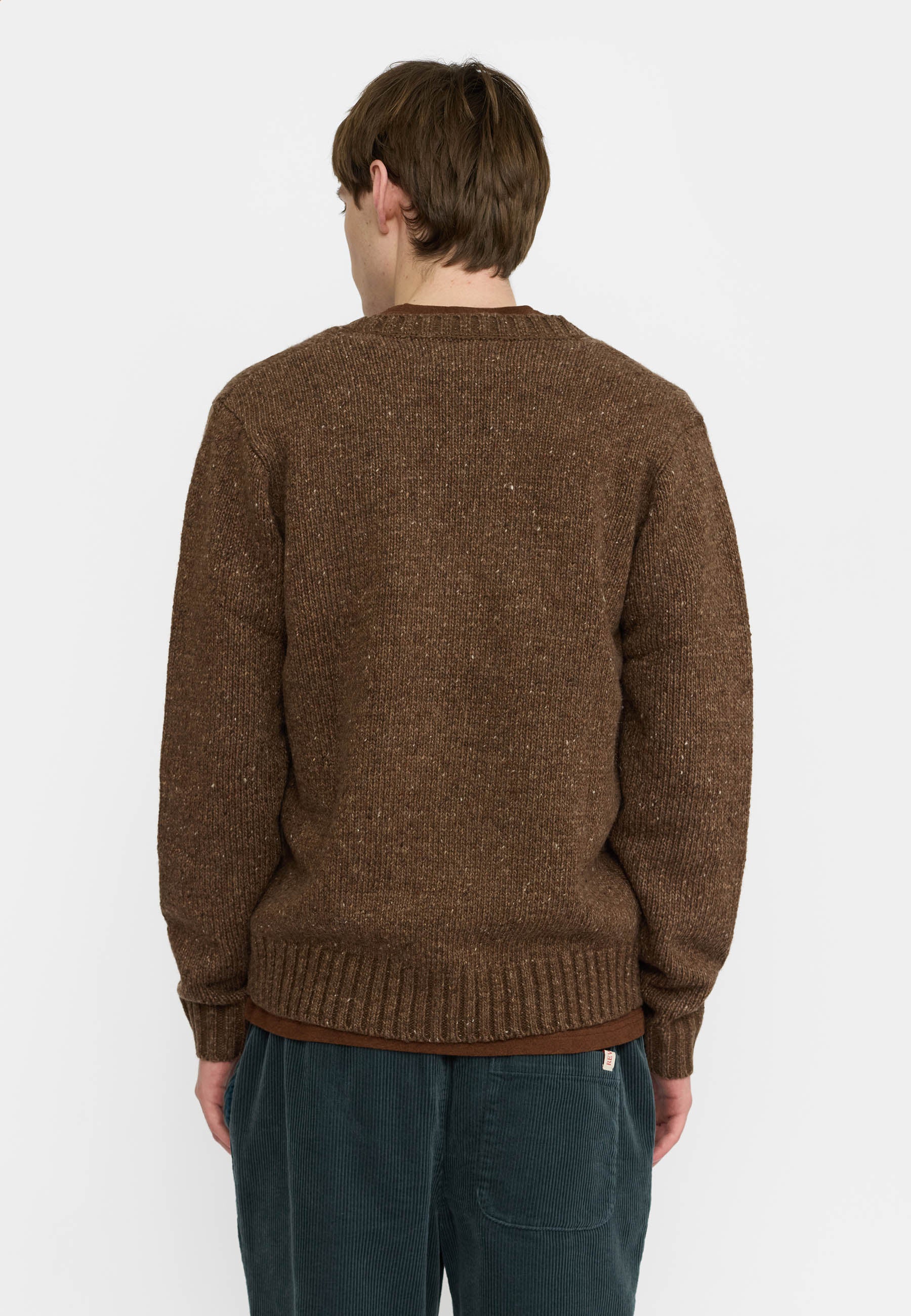 Revolution Knit Cardigan Knitwear Brown