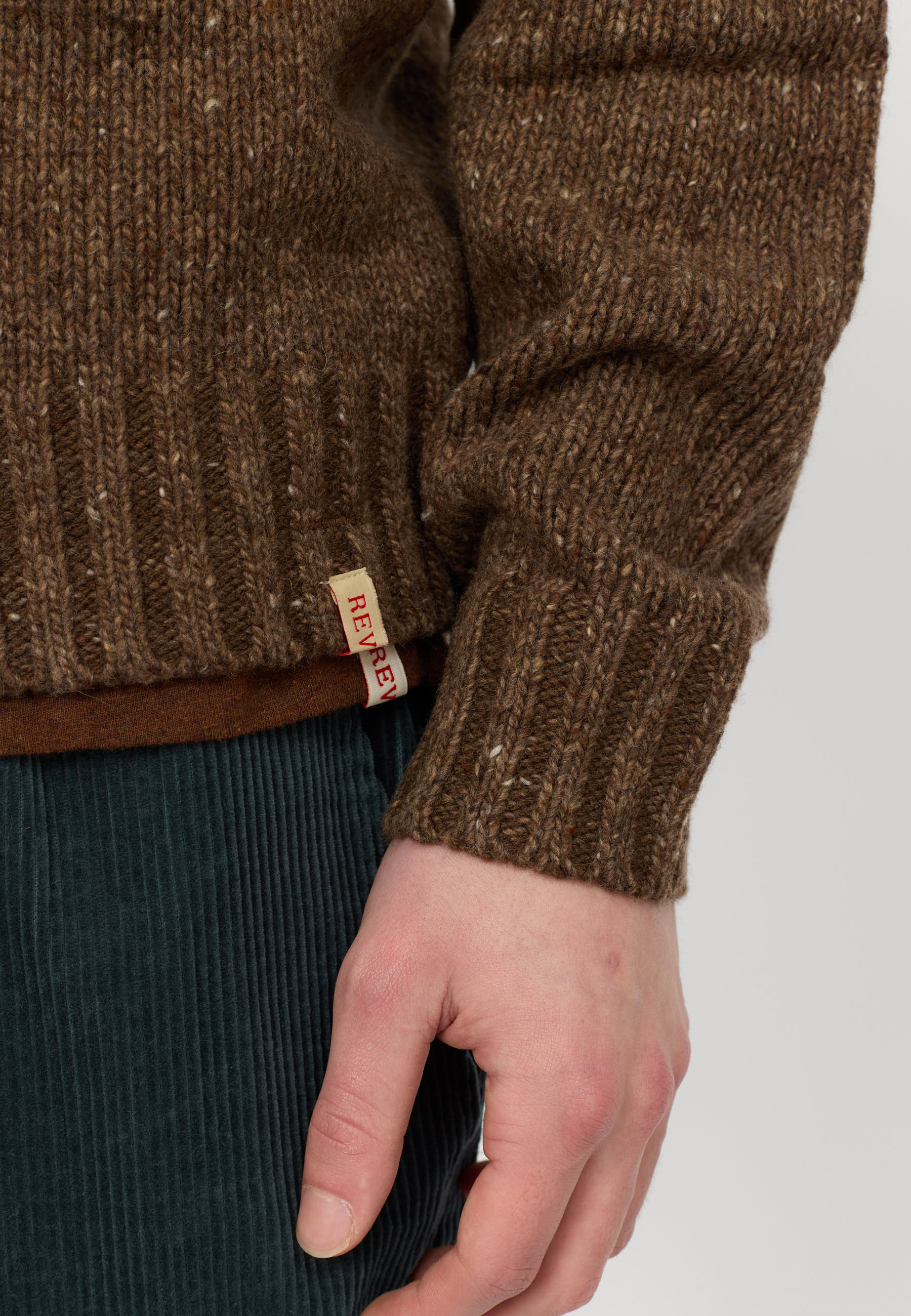 Revolution Knit Cardigan Knitwear Brown