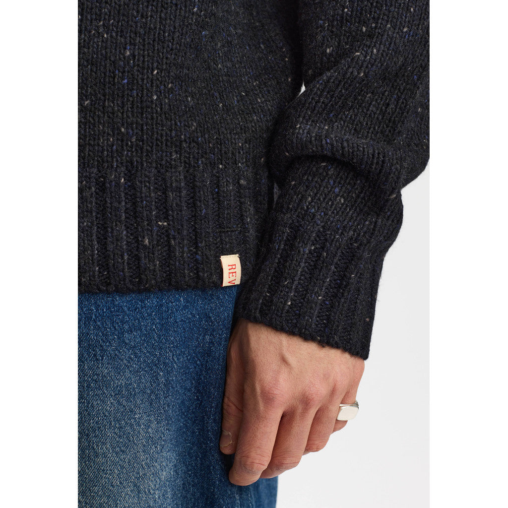 Revolution Knit Cardigan Knitwear Darknavy