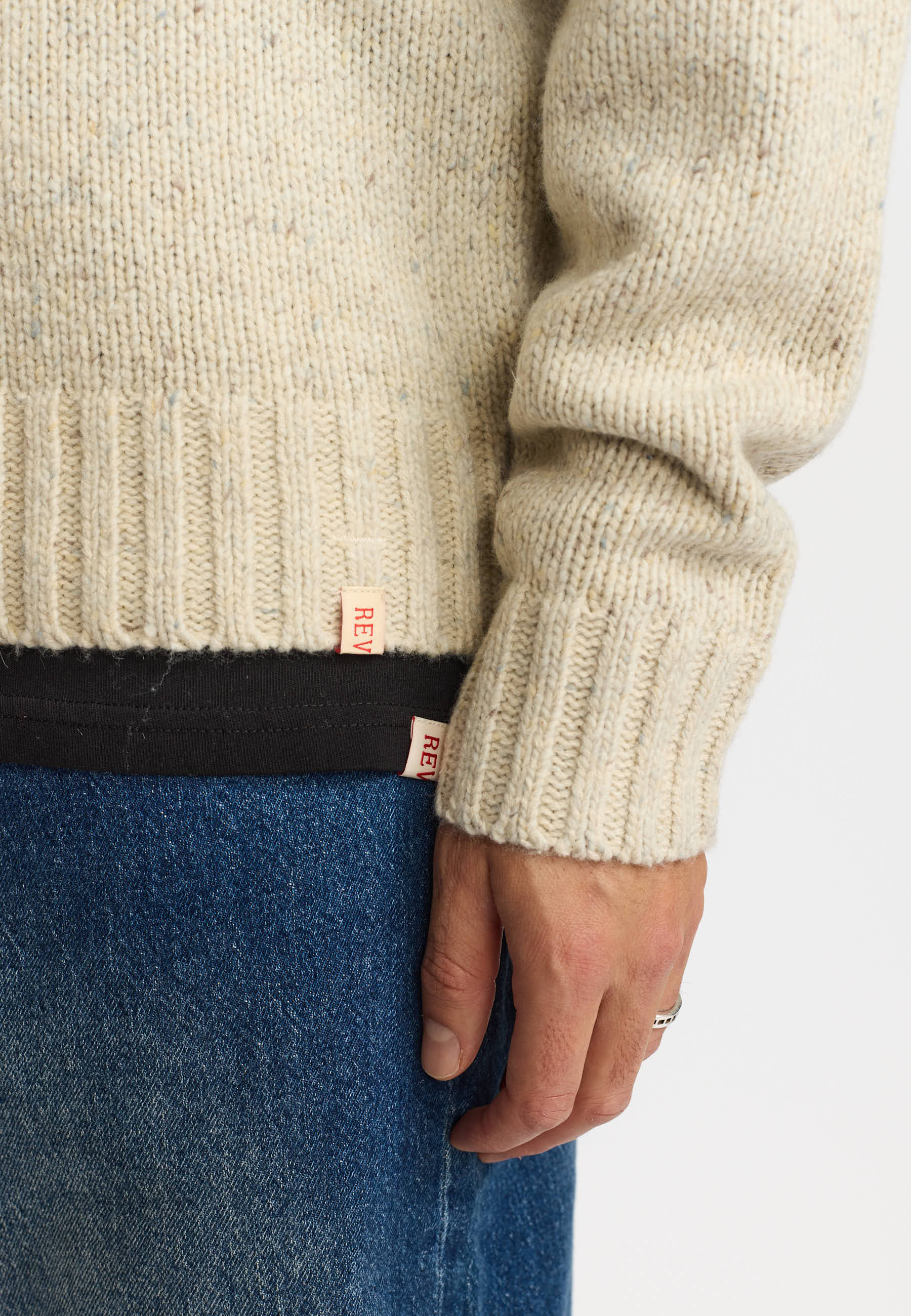 Revolution Knit Cardigan Knitwear White