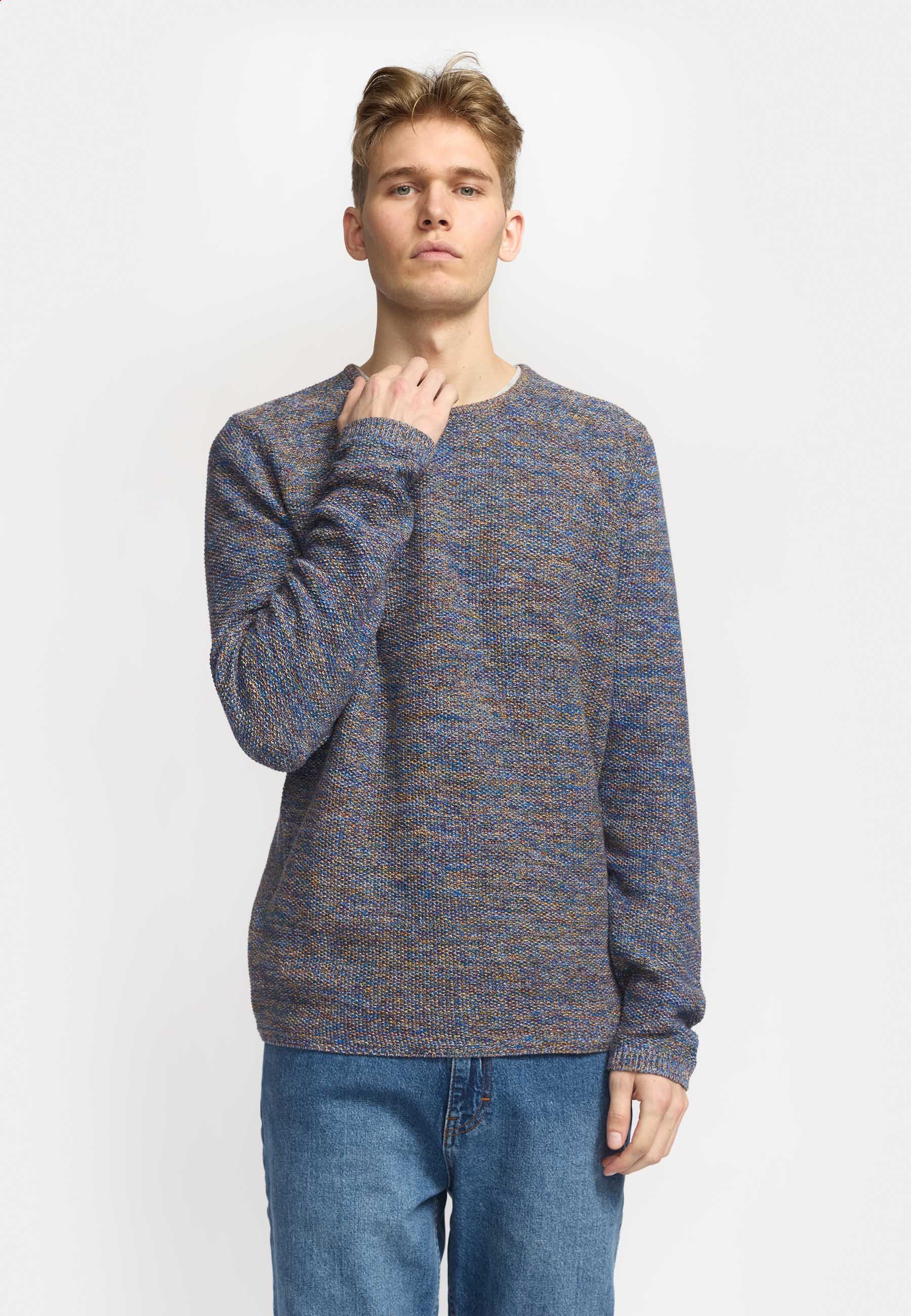 Revolution Knit Sweater Knitwear Blue-mix