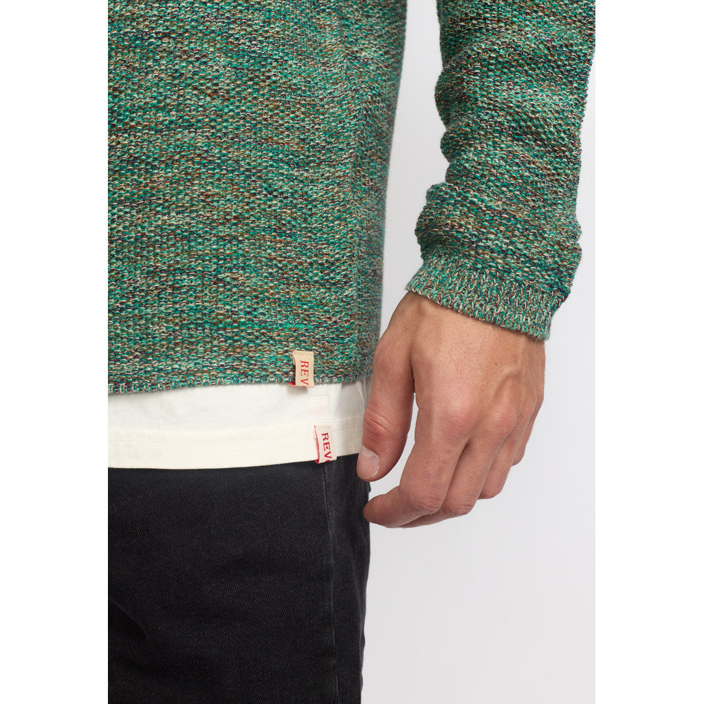 Revolution Knit Sweater Knitwear Green-mix
