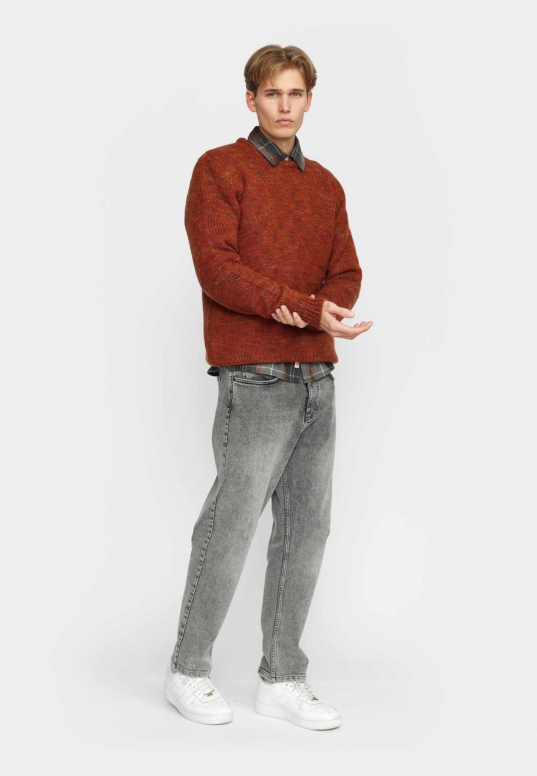 Revolution Knit Sweater Knitwear Darkred