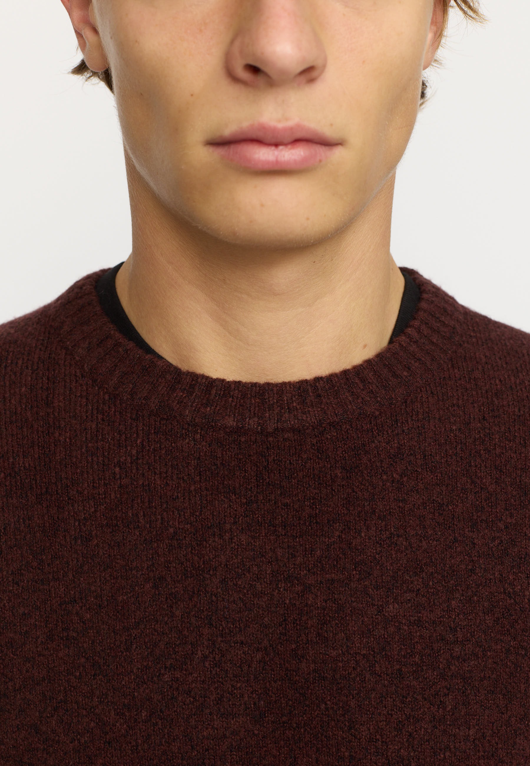 Revolution Knit Sweater Knitwear Burgundy