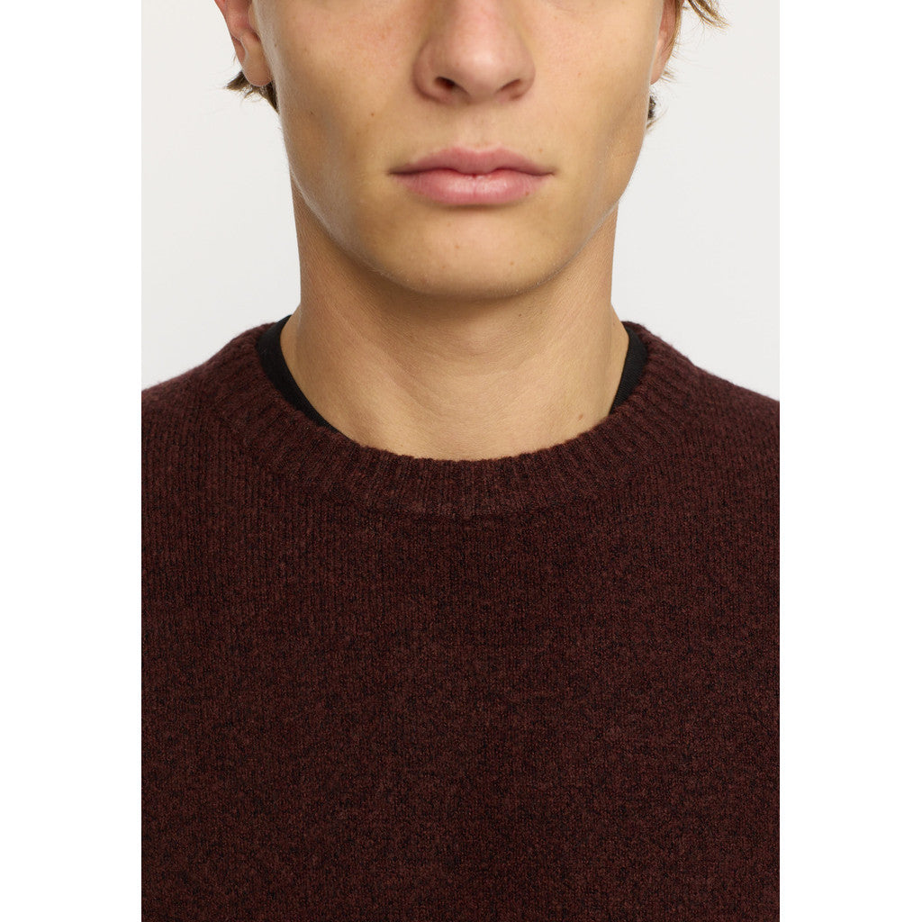 Revolution Knit Sweater Knitwear Burgundy