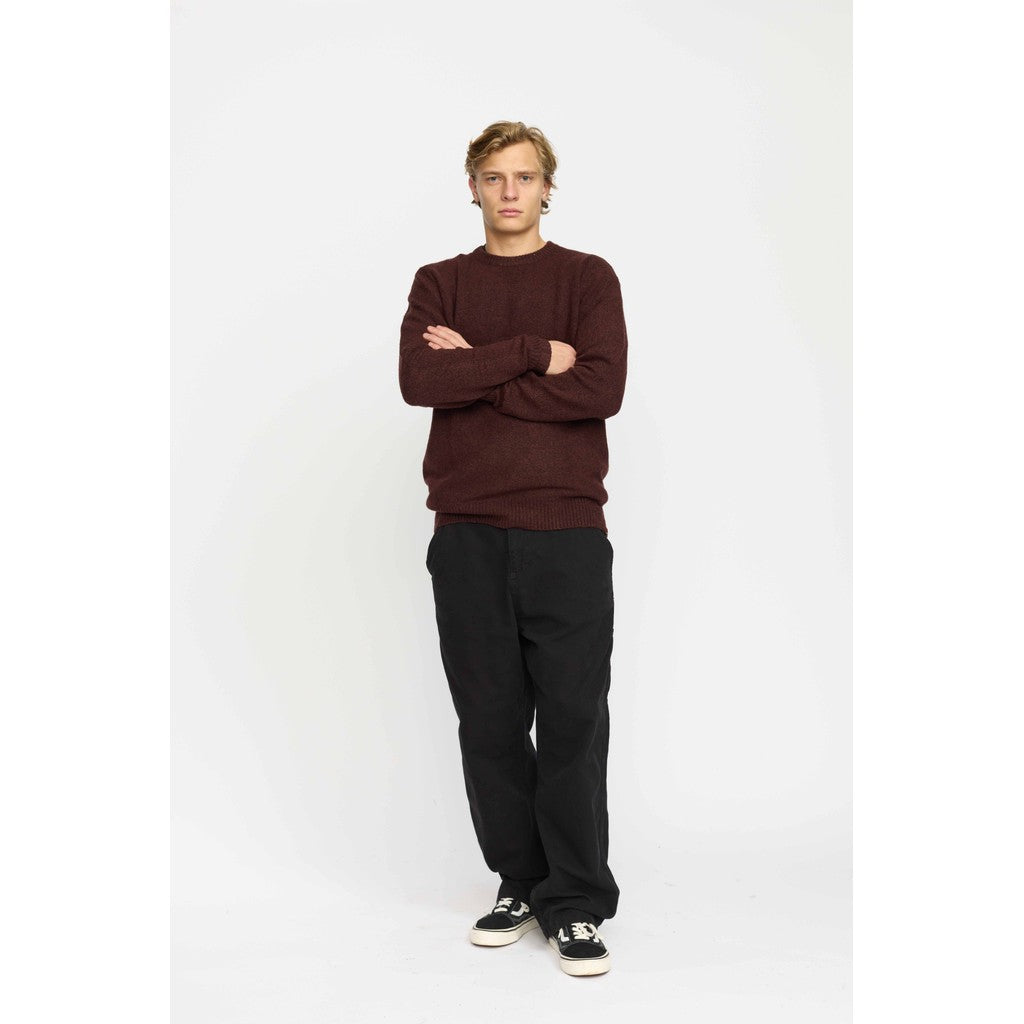 Revolution Knit Sweater Knitwear Burgundy
