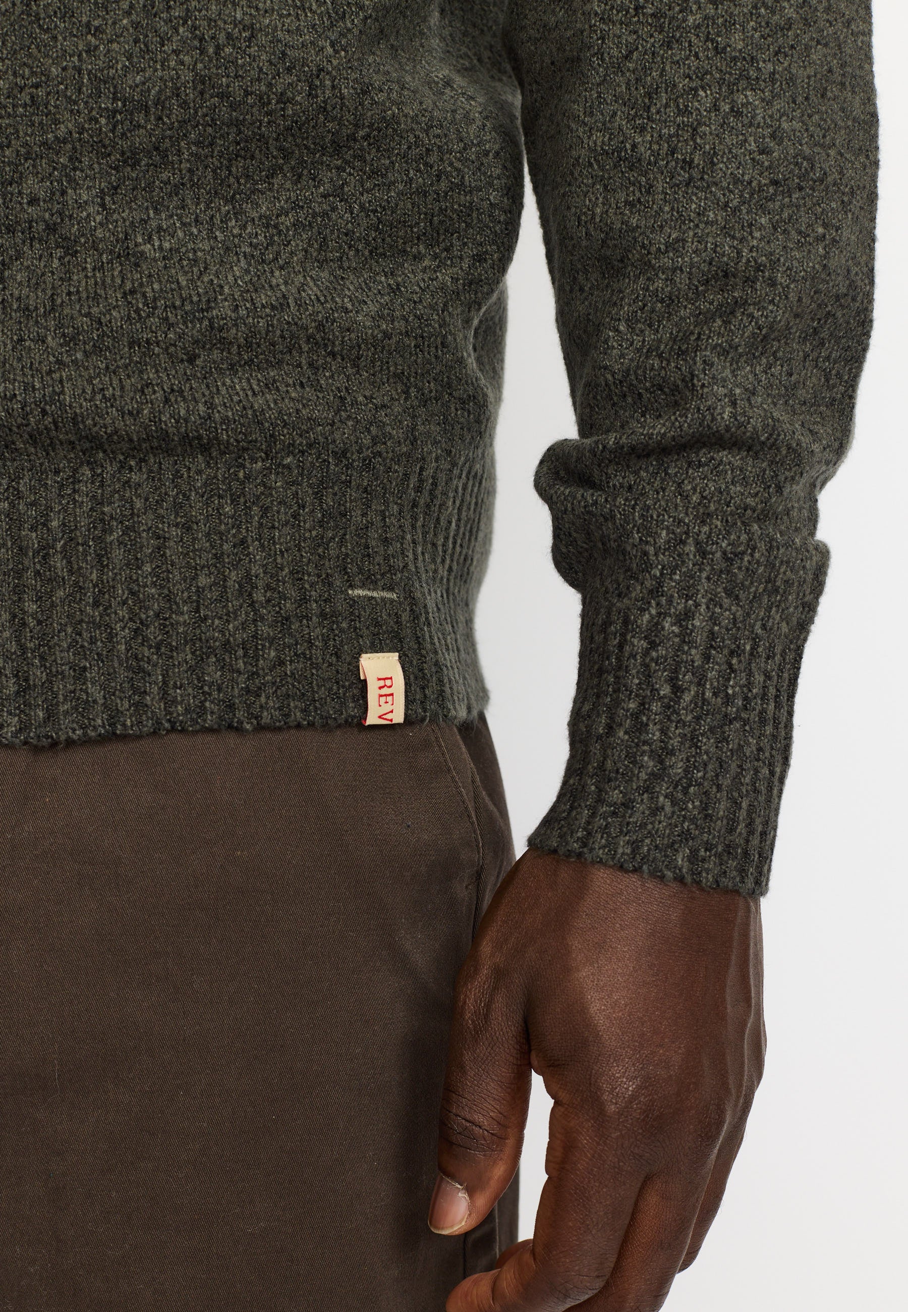 Revolution Knit Sweater Knitwear Darkgrey