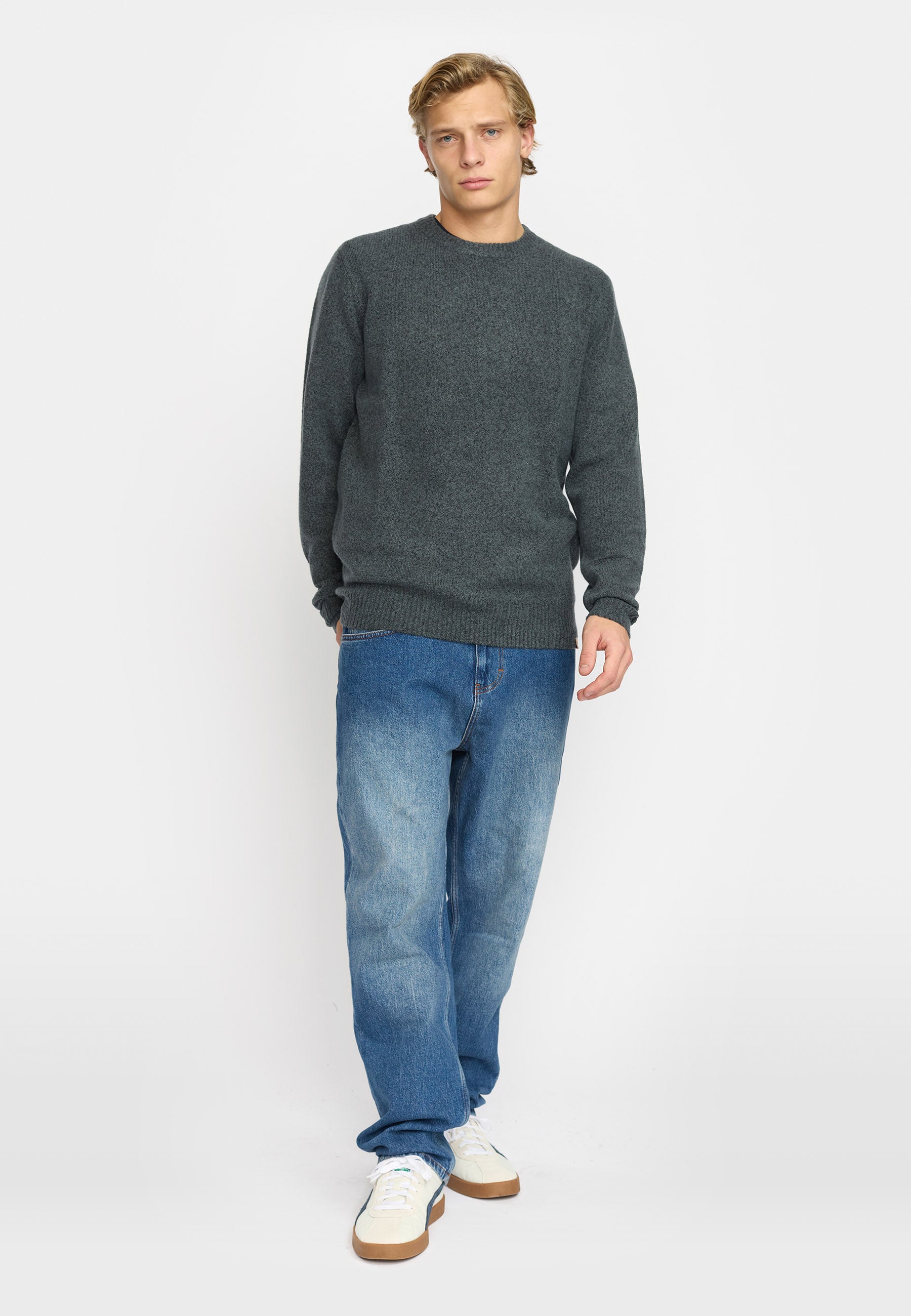 Revolution Knit Sweater Knitwear Dustblue