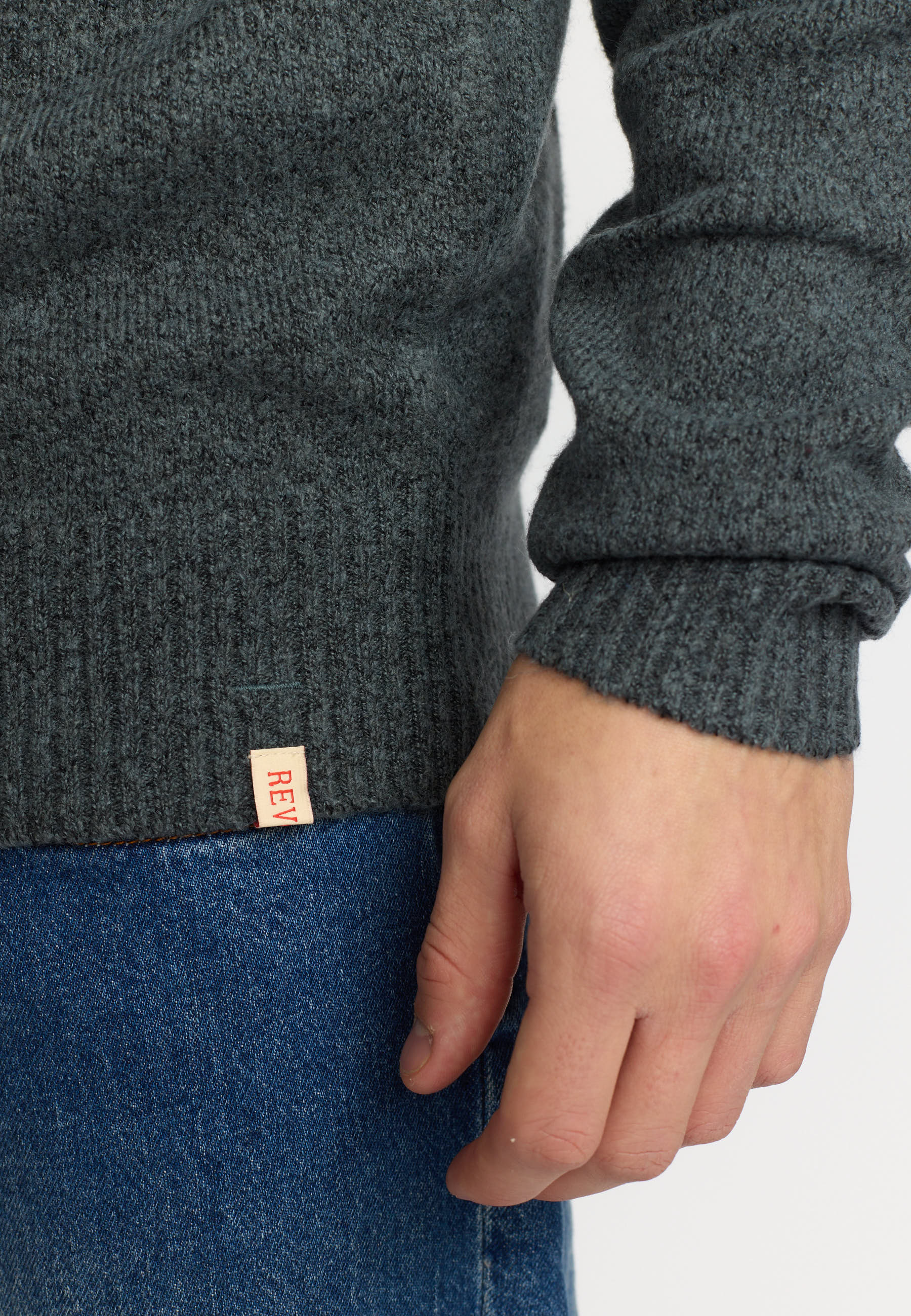 Revolution Knit Sweater Knitwear Dustblue