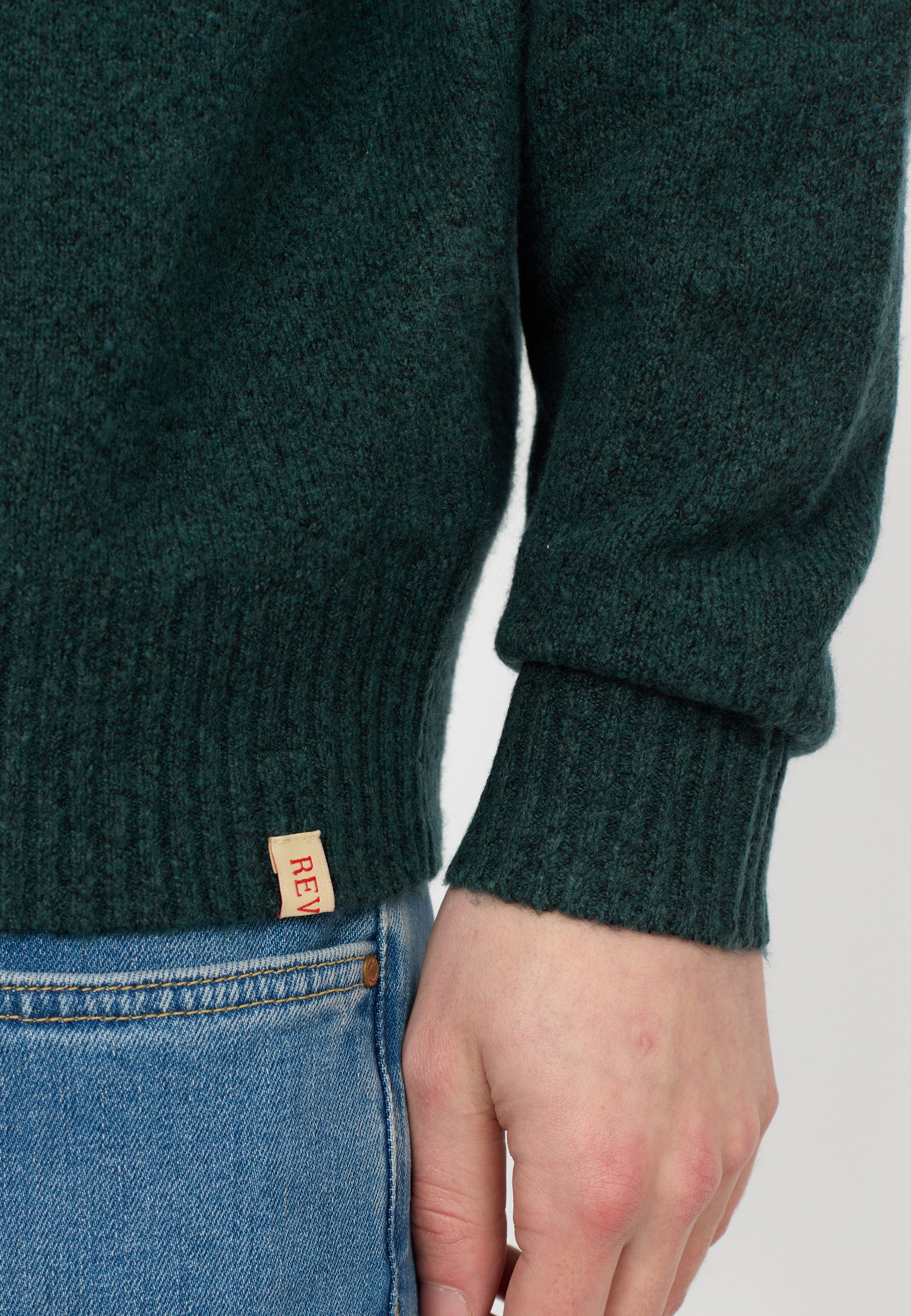 Revolution Knit Sweater Knitwear Green