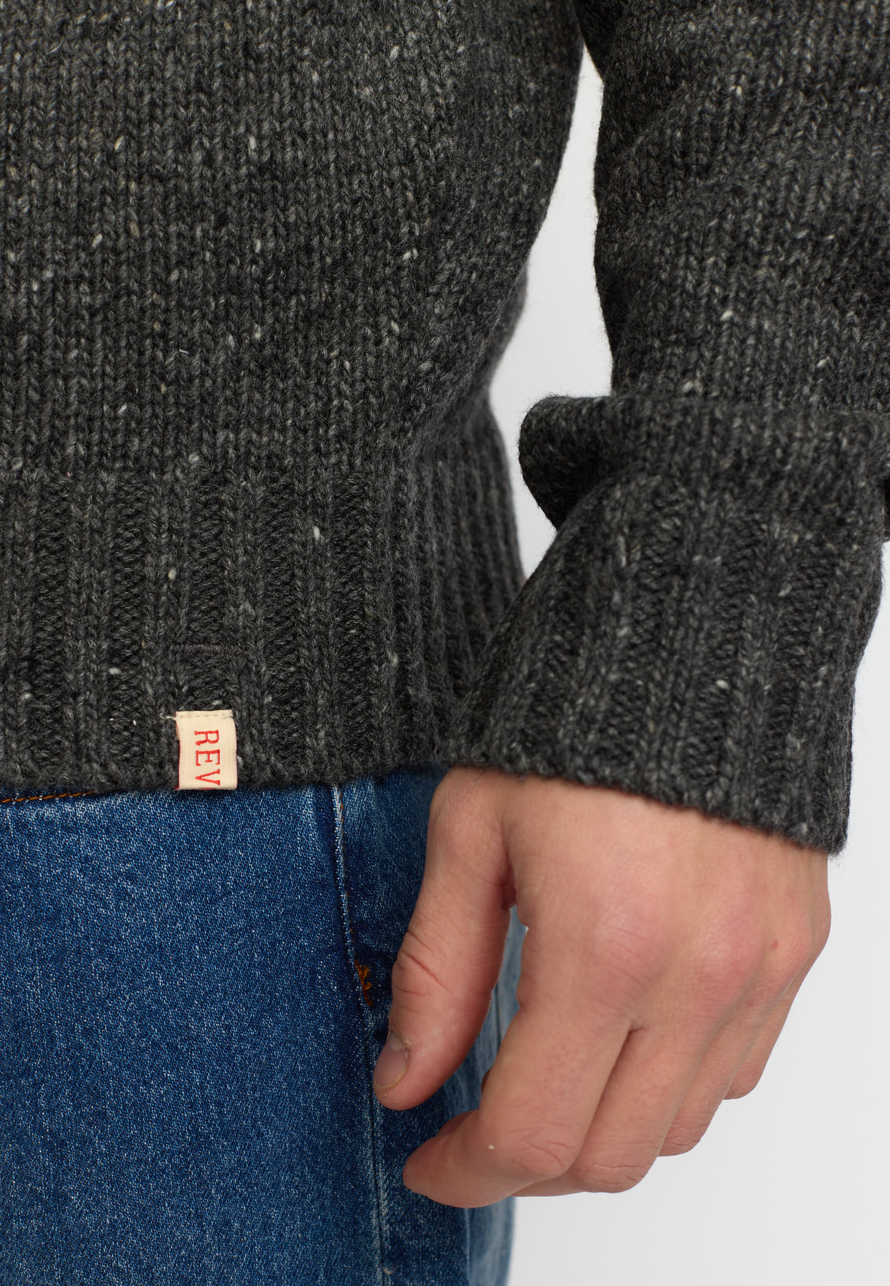 Revolution Knit Sweater Knitwear Black
