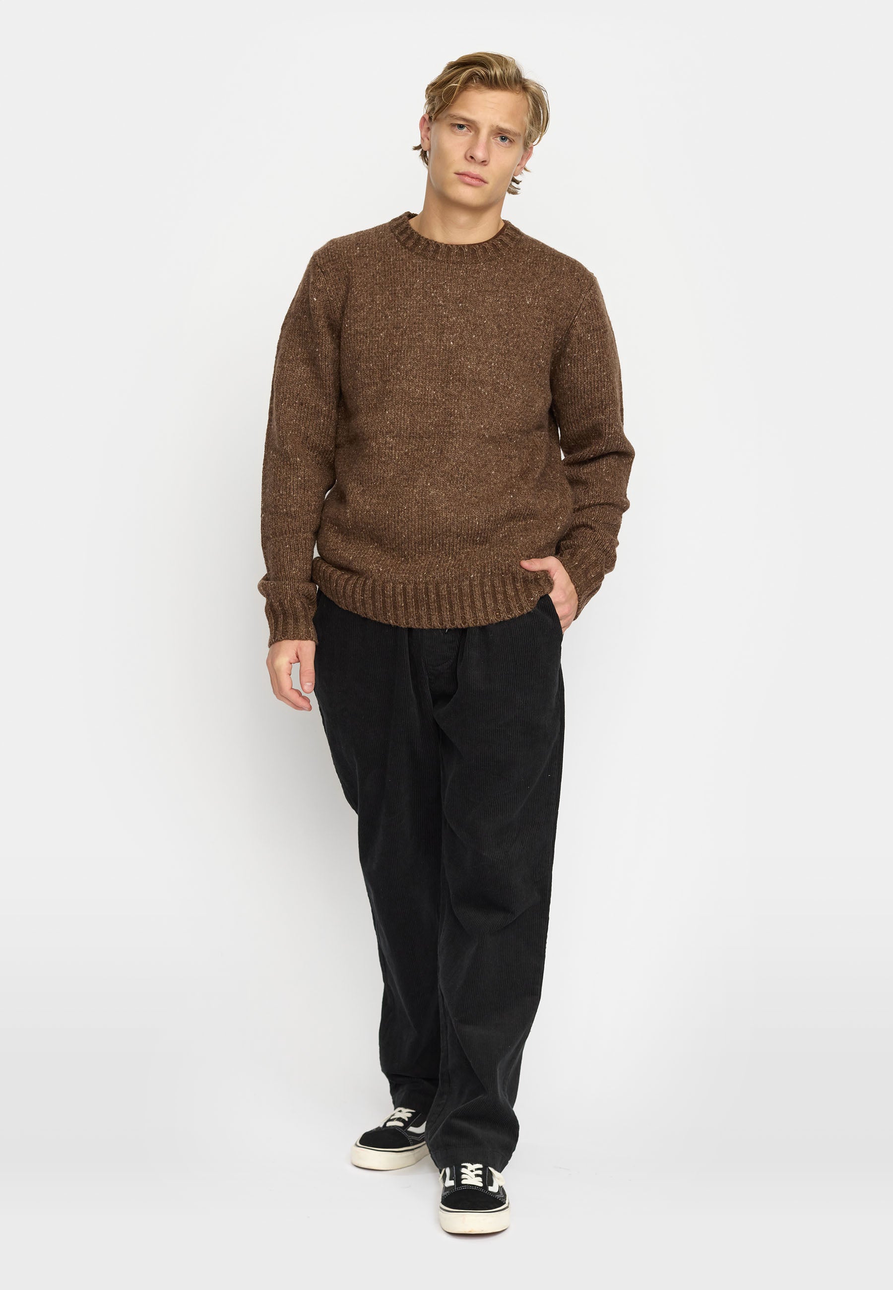 Revolution Knit Sweater Knitwear Brown