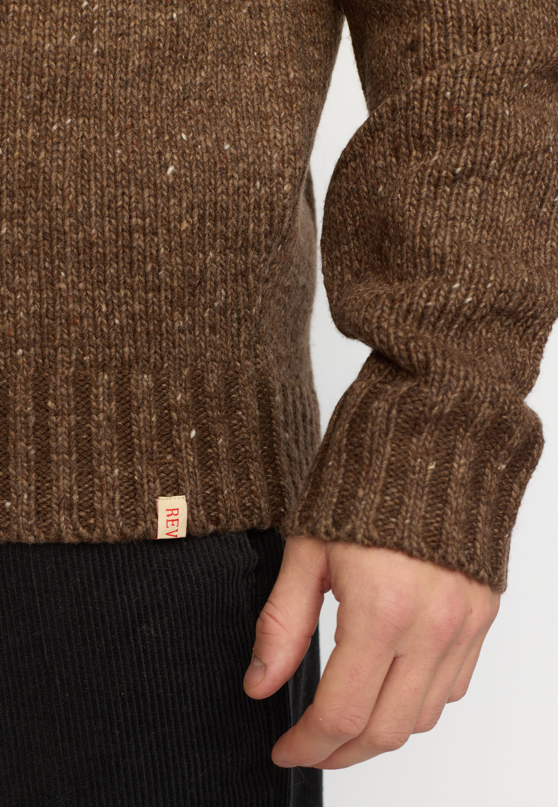 Revolution Knit Sweater Knitwear Brown