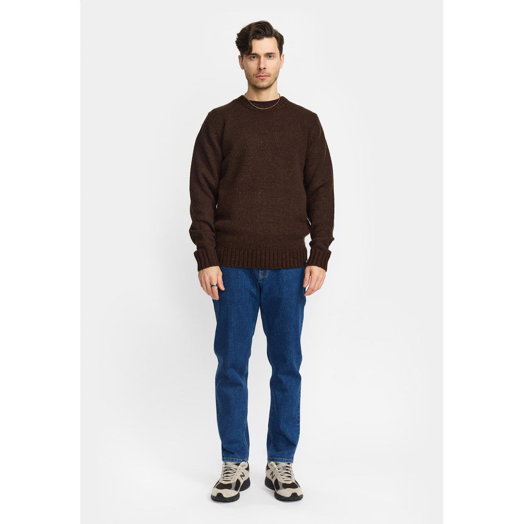 Revolution Knit Sweater Knitwear Darkbrown