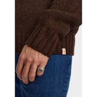Revolution Knit Sweater Knitwear Darkbrown