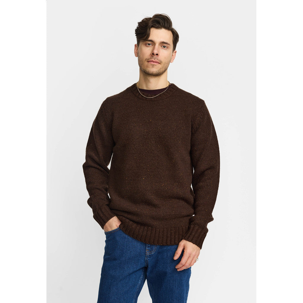Revolution Knit Sweater Knitwear Darkbrown