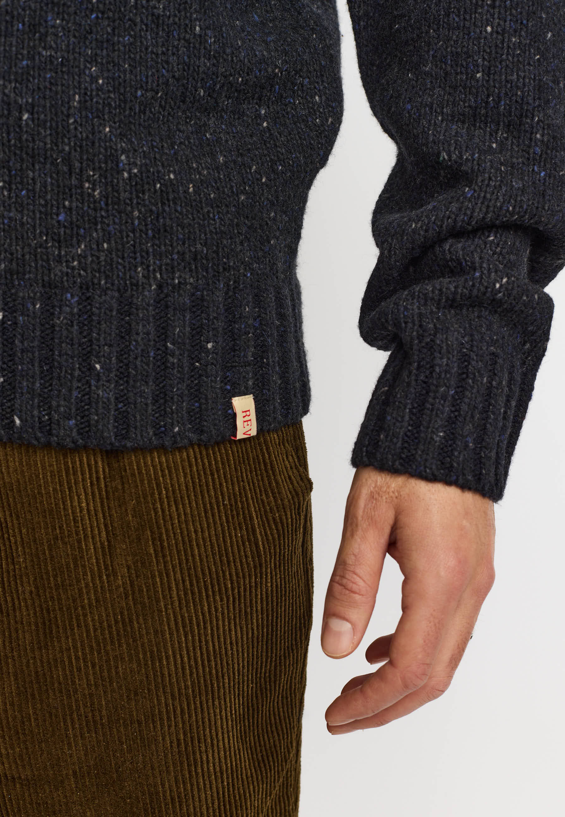 Revolution Knit Sweater Knitwear Darknavy