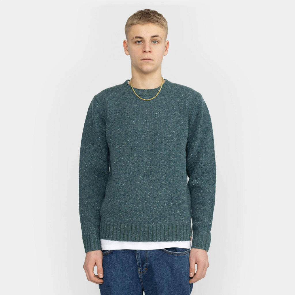 Revolution Knit Sweater Knitwear Darkpetrol