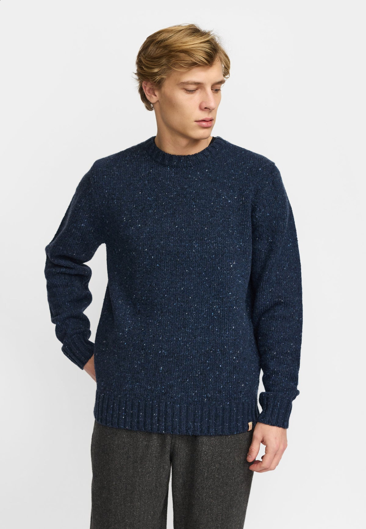 Revolution Knit Sweater Knitwear Navy