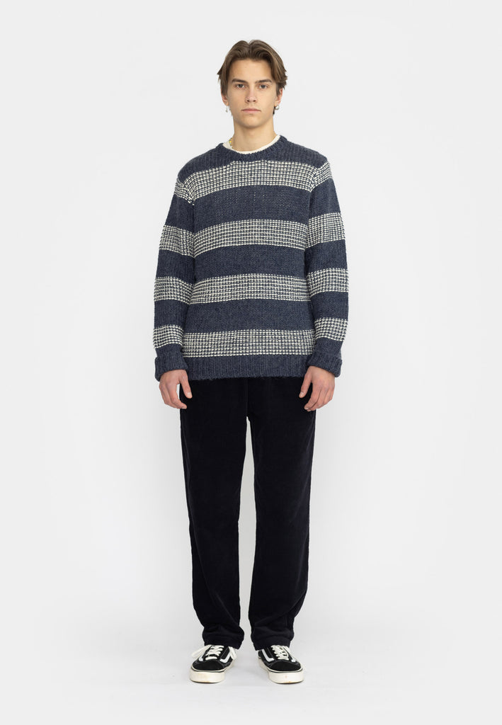 Revolution Knit Sweater Knitwear Navy