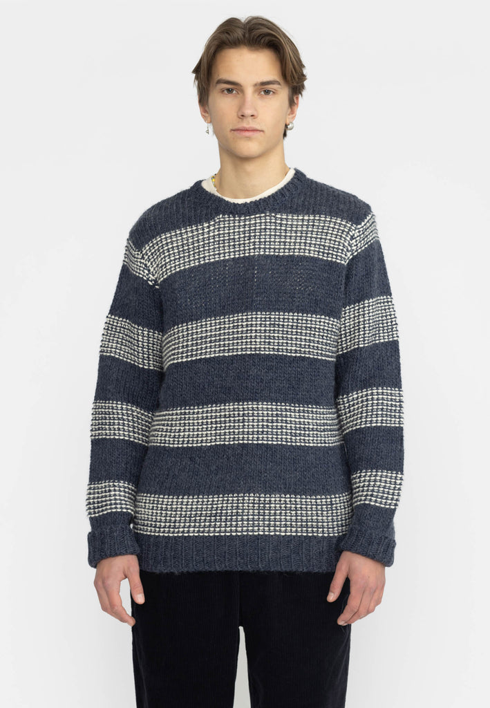 Revolution Knit Sweater Knitwear Navy