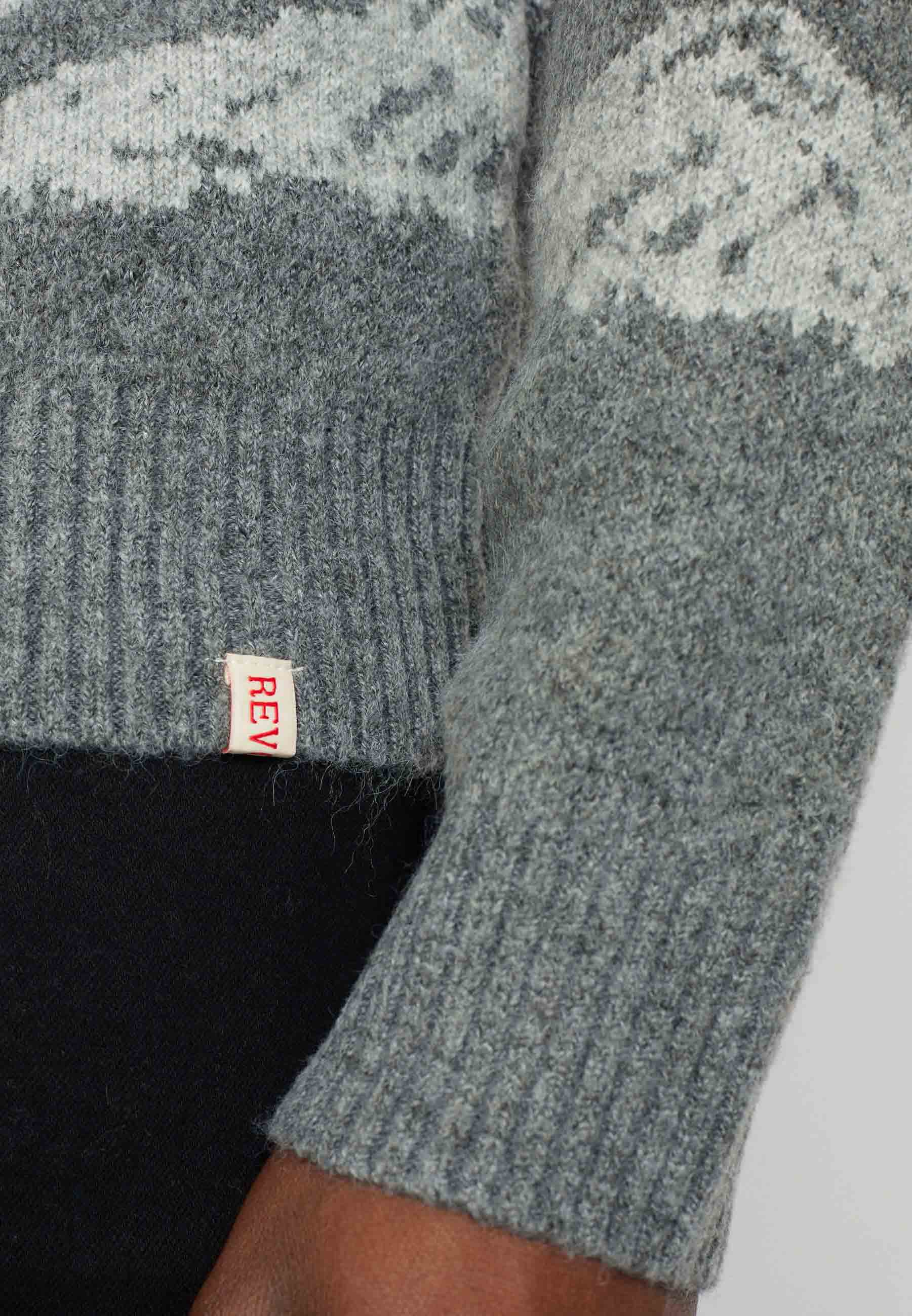 Revolution Knit Sweater Knitwear Grey