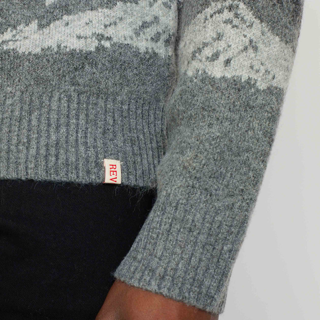 Revolution Knit Sweater Knitwear Grey