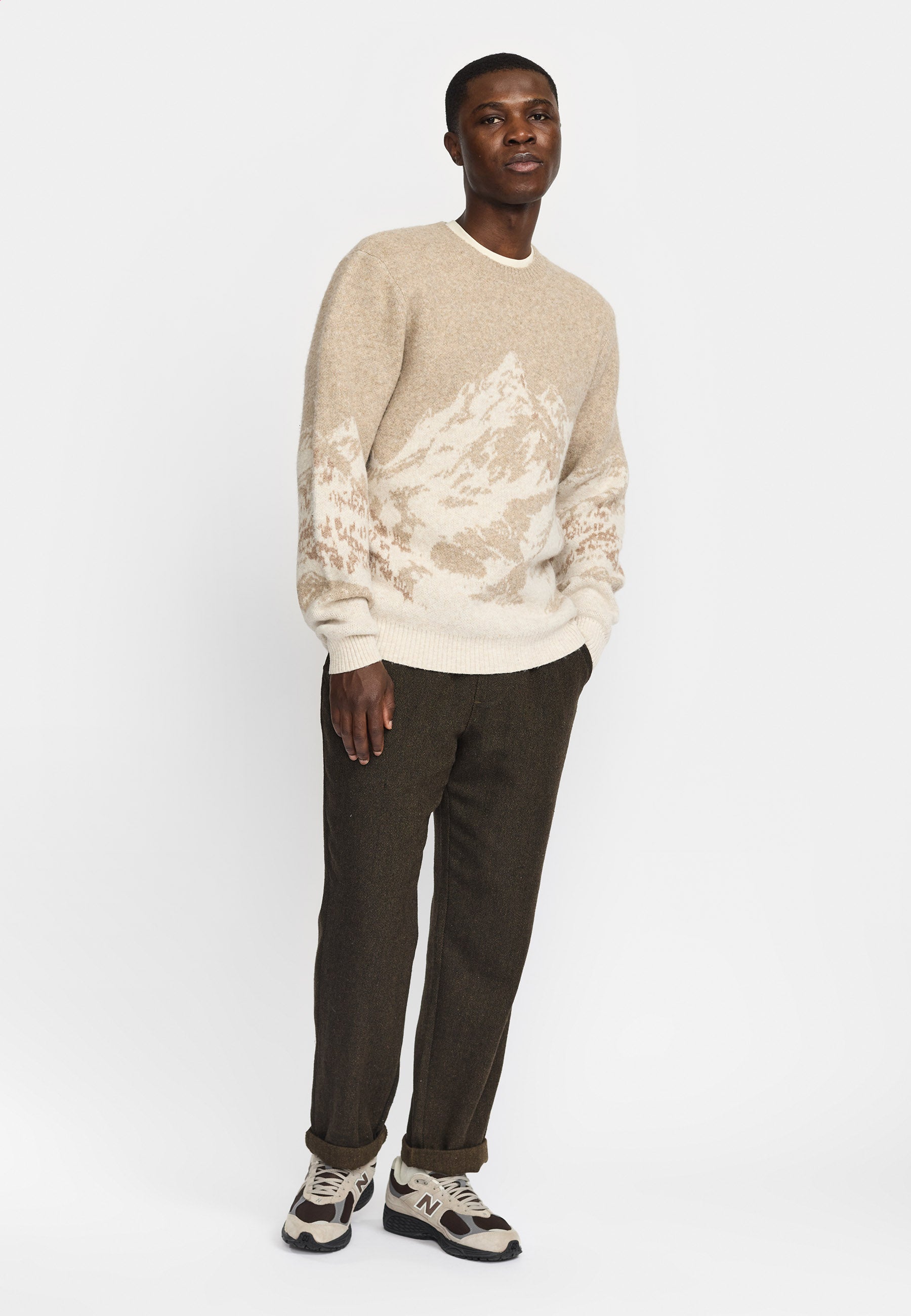 Revolution Knit Sweater Knitwear Lightbrown