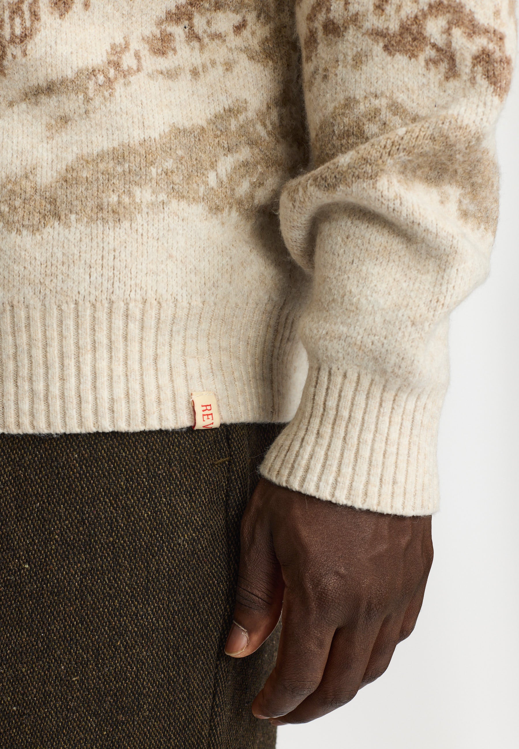 Revolution Knit Sweater Knitwear Lightbrown