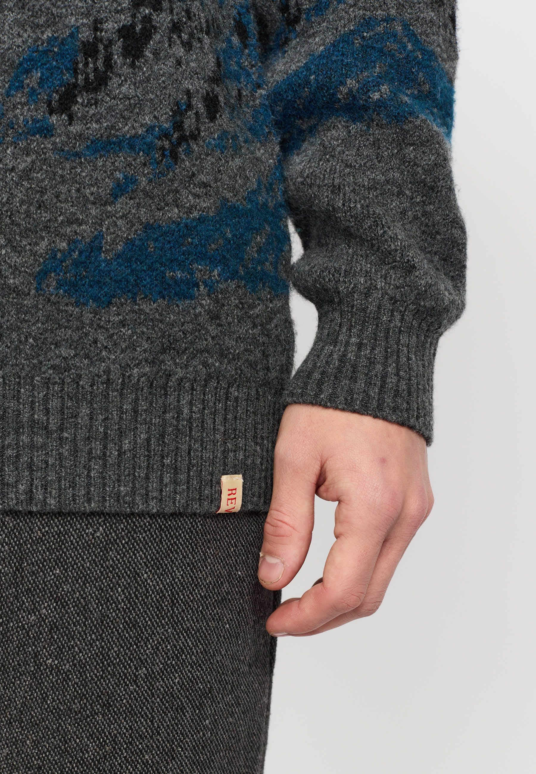 Revolution Knit Sweater Knitwear Petrol