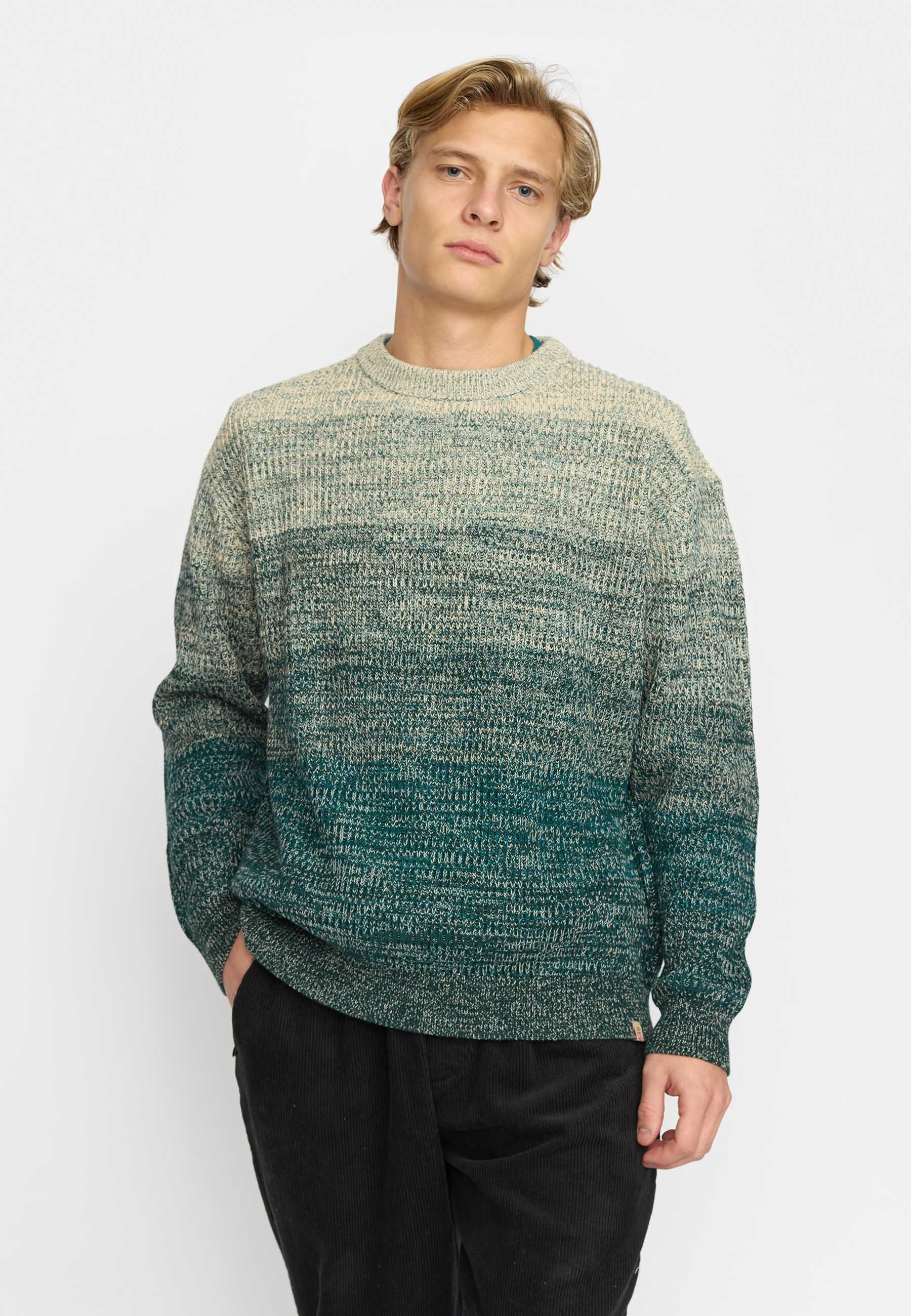 ニット/セーター 6 (ROKU) - H BEAUTY&YOUTH RIB TILDEN KNIT PULLOVER Knit Sweater / 6604 - Green – Revolution.eu