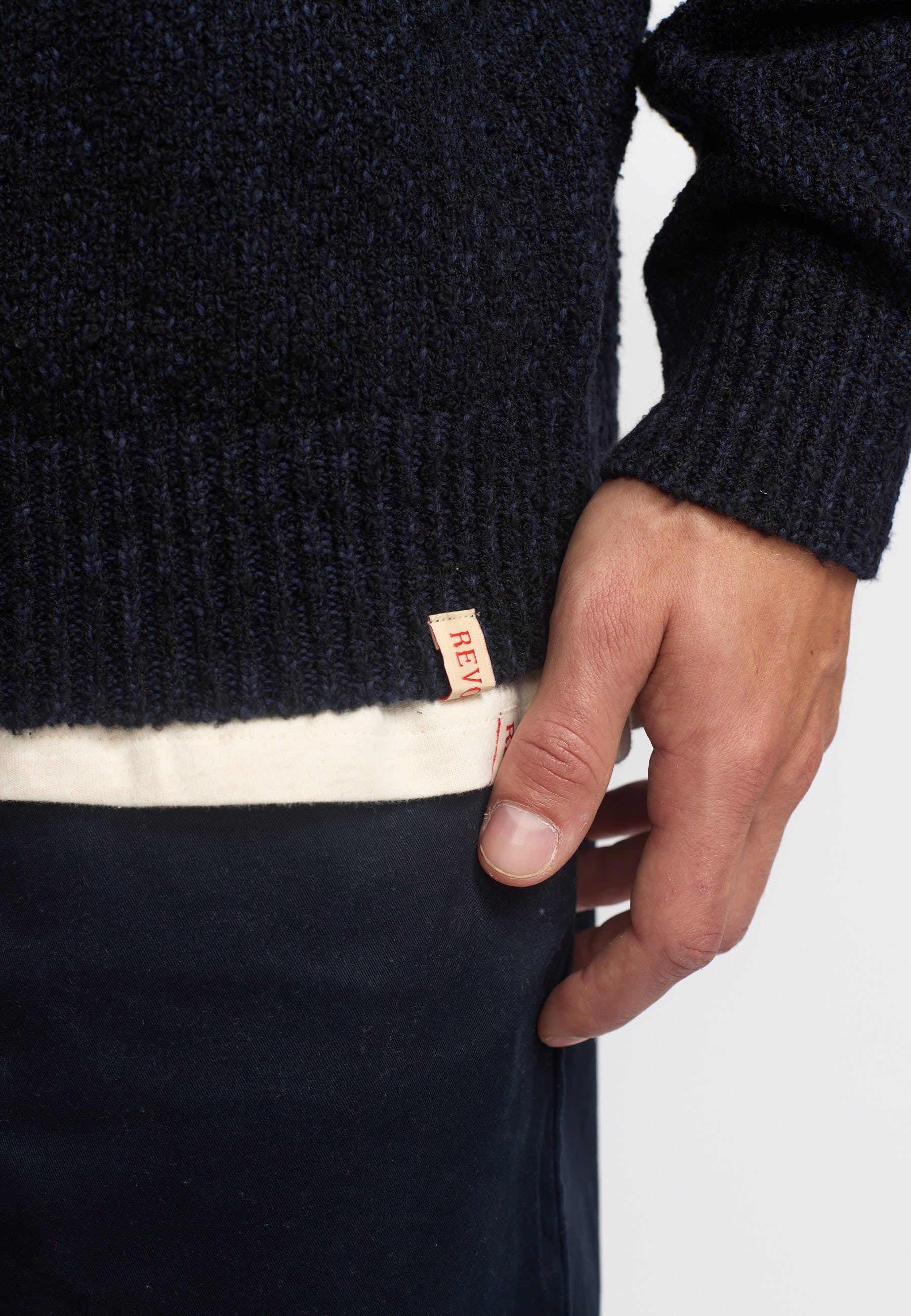 Revolution Knit Sweater Knitwear Black