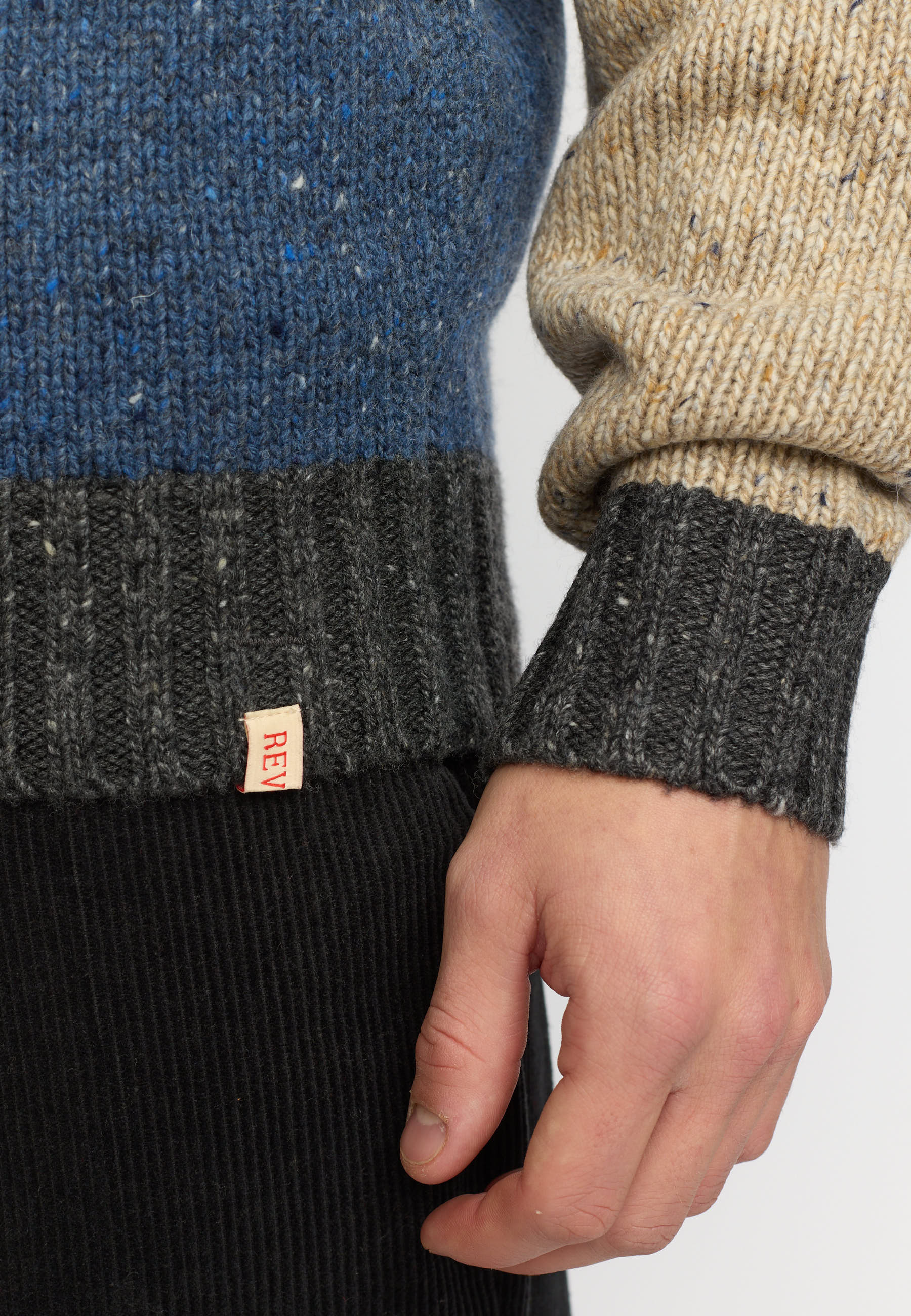 Revolution Knit Sweater Knitwear Blue