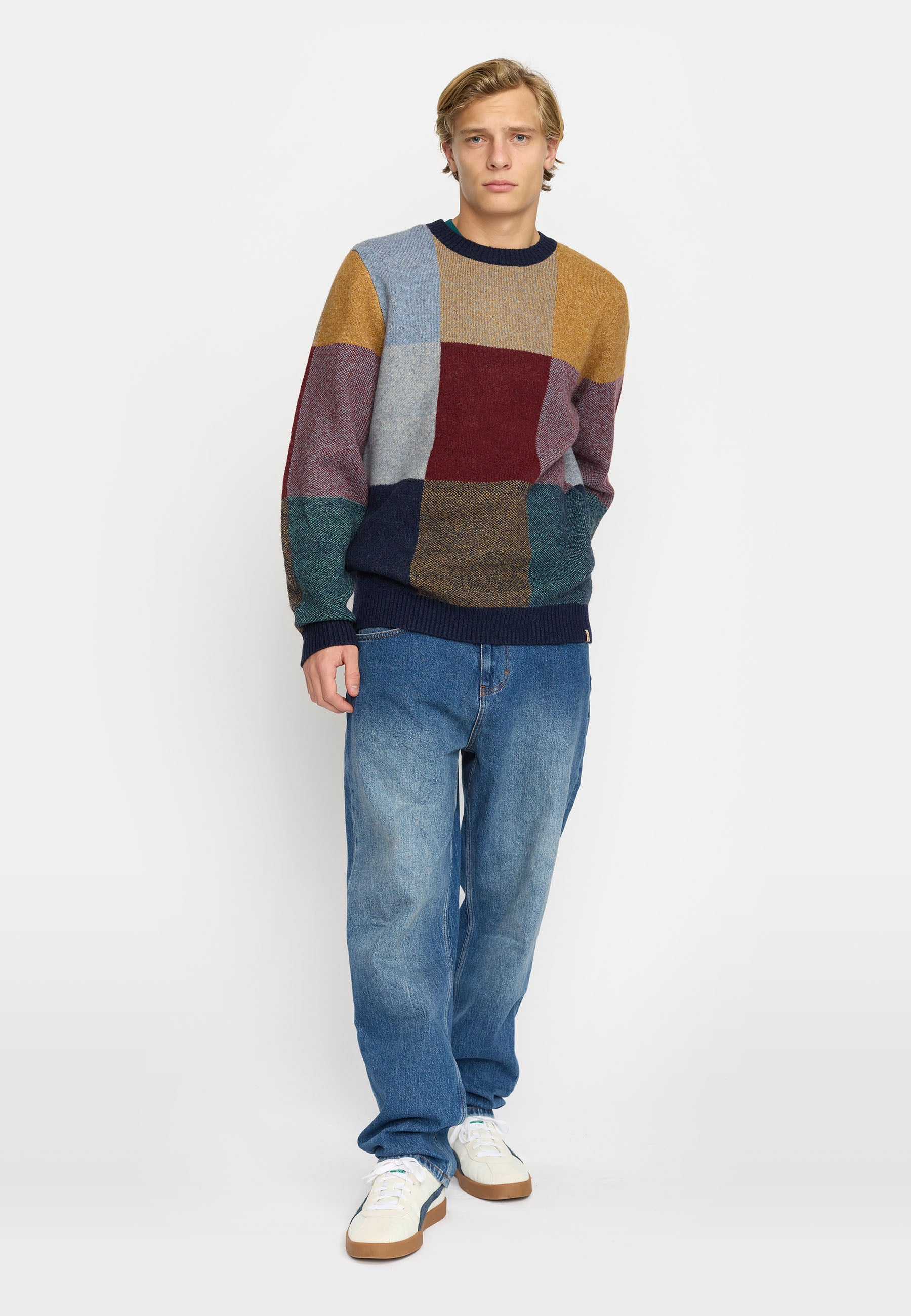 Revolution Knit Sweater Knitwear Navy