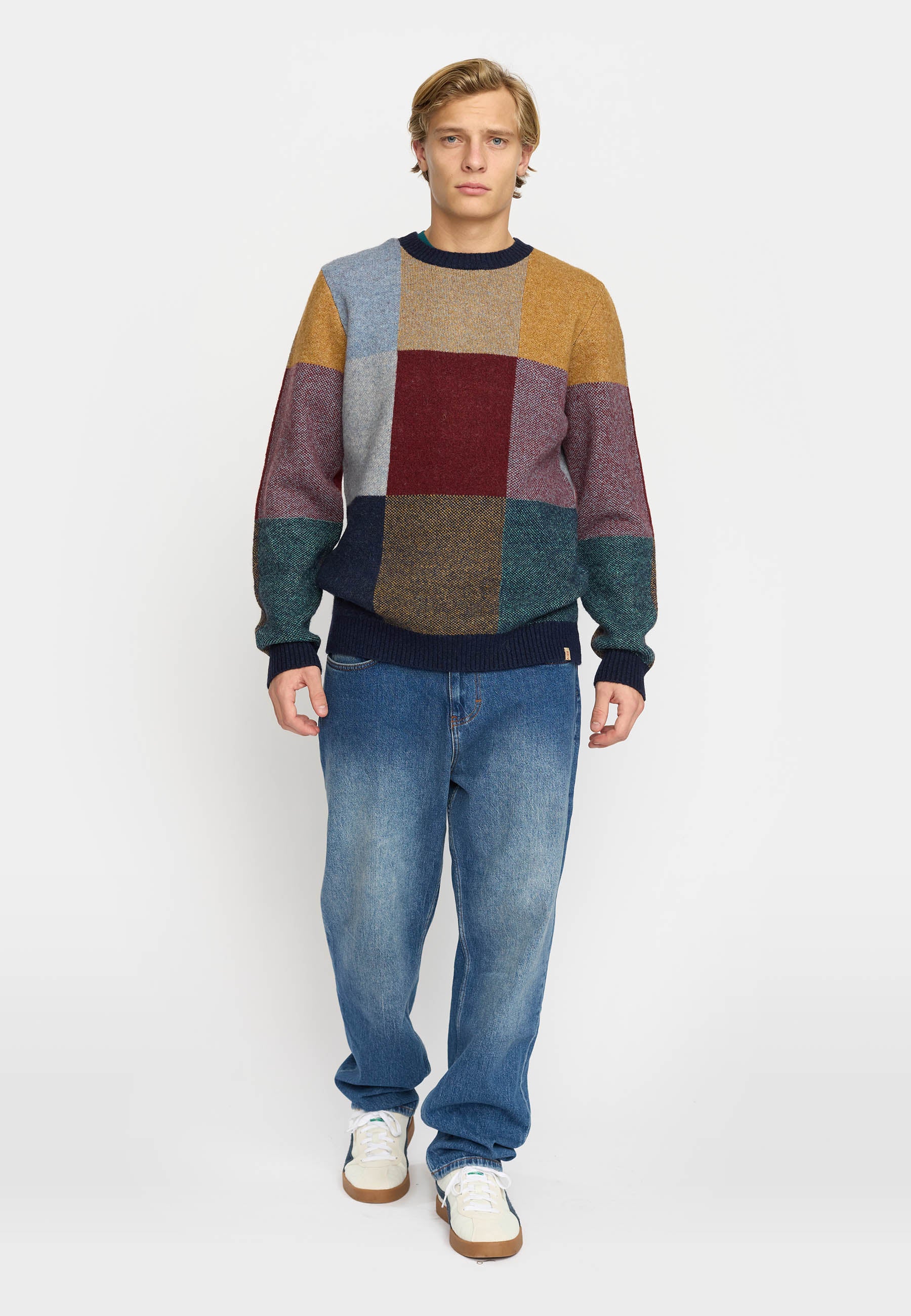 Revolution Knit Sweater Knitwear Navy