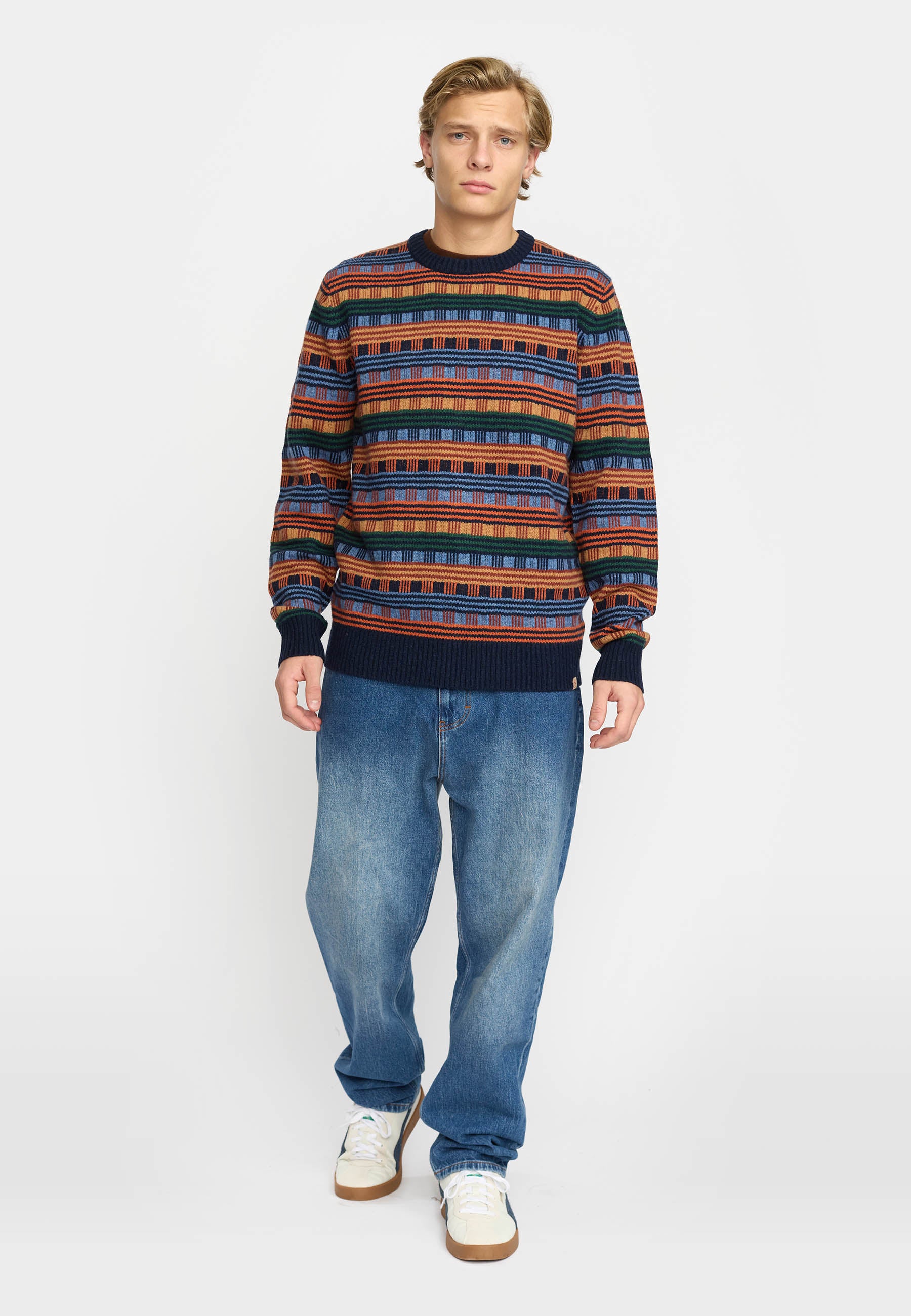 Revolution Knit Sweater Knitwear Navy